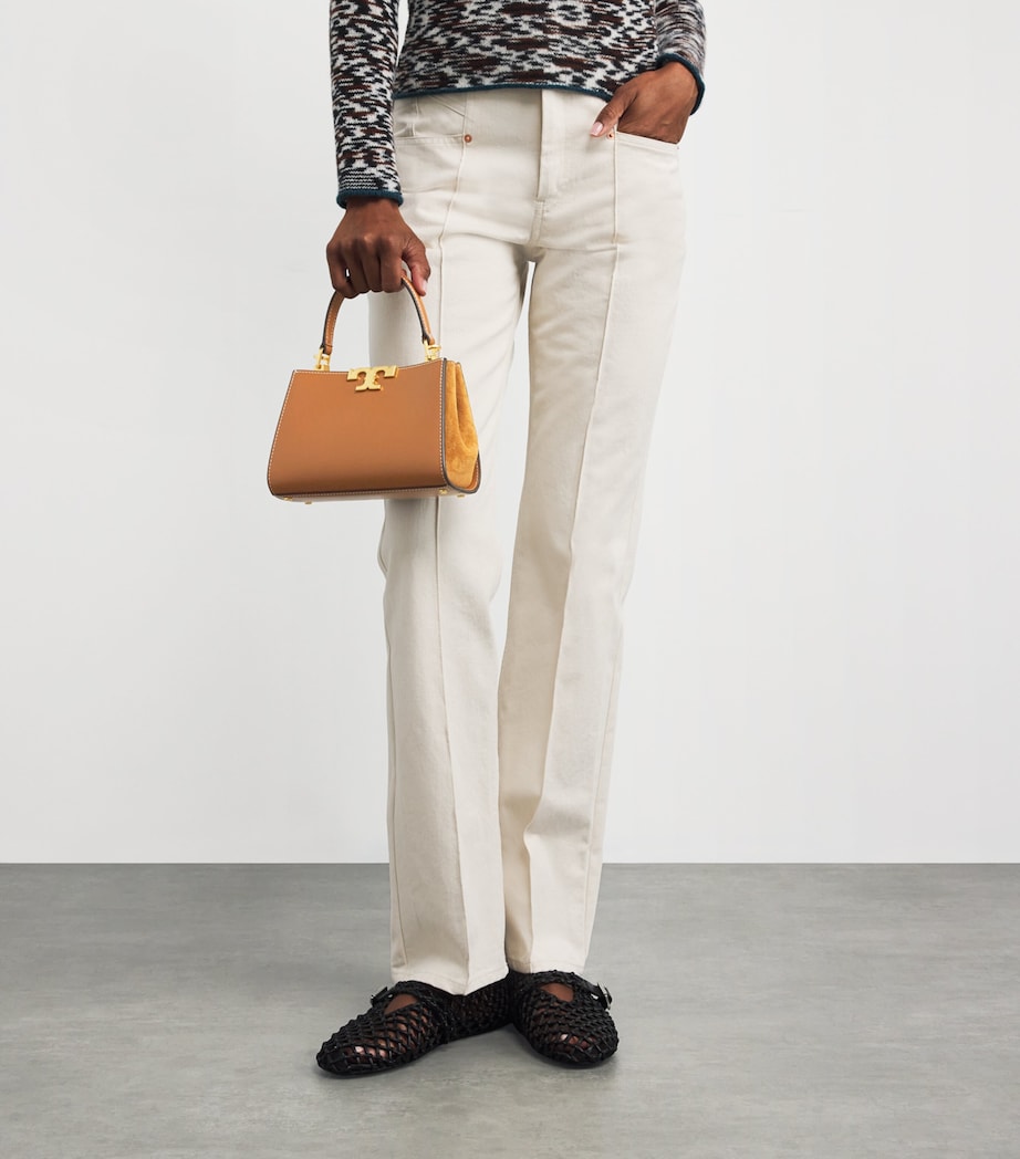 Mini Leather Eleanor Top-Handle Bag 201 WHISKEY Image 2