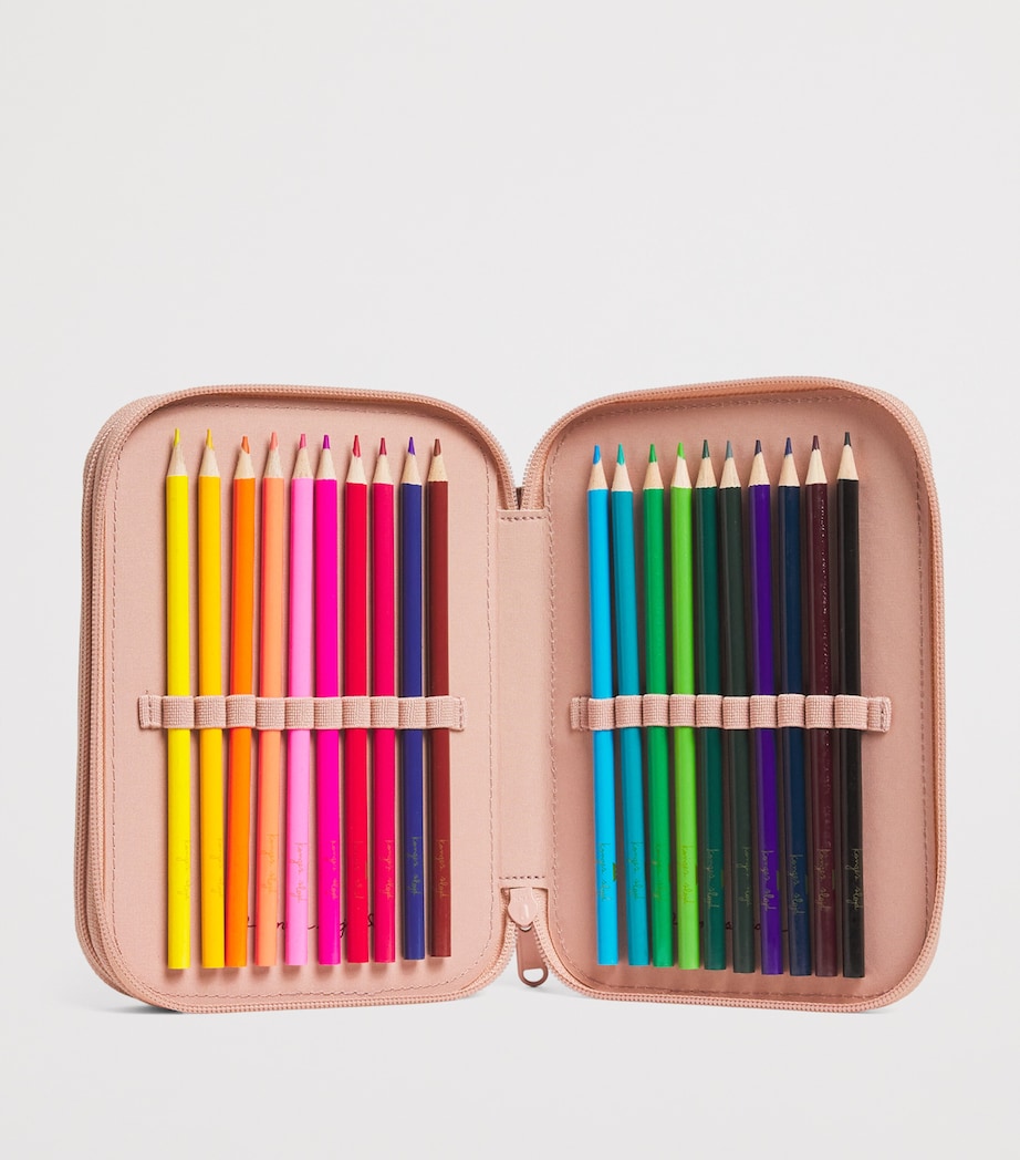 Cherry Clover Filled Pencil Case S30036MAHOGANY ROSE Image 3