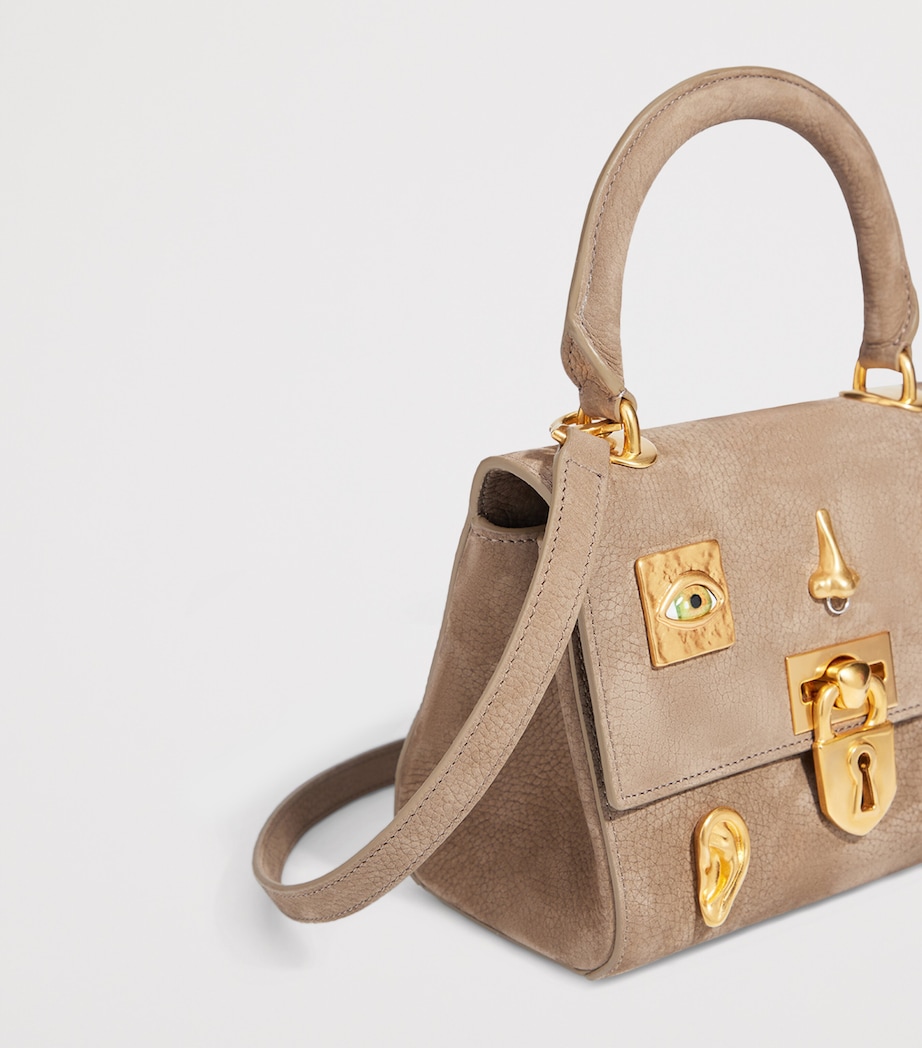 Mini Leather Bijoux Secret Top-Handle Bag 891 ELEPHANT Image 5