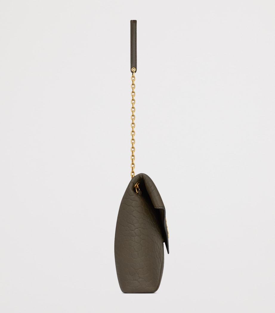 Saint Laurent Large Leather Cassandre Envelope Pouch Image 4