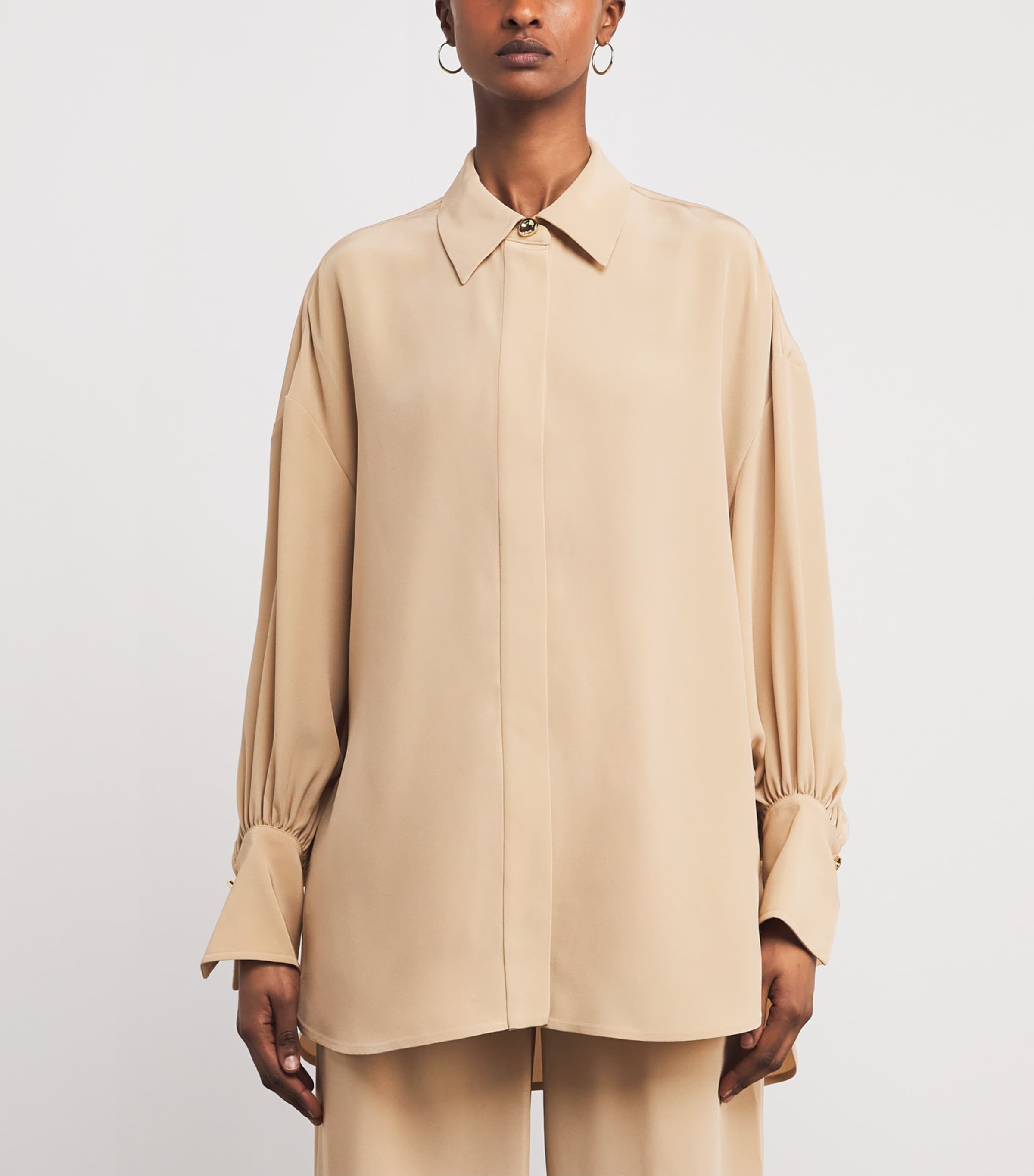 Joseph Womens Camilia Blouse Powder Image 3