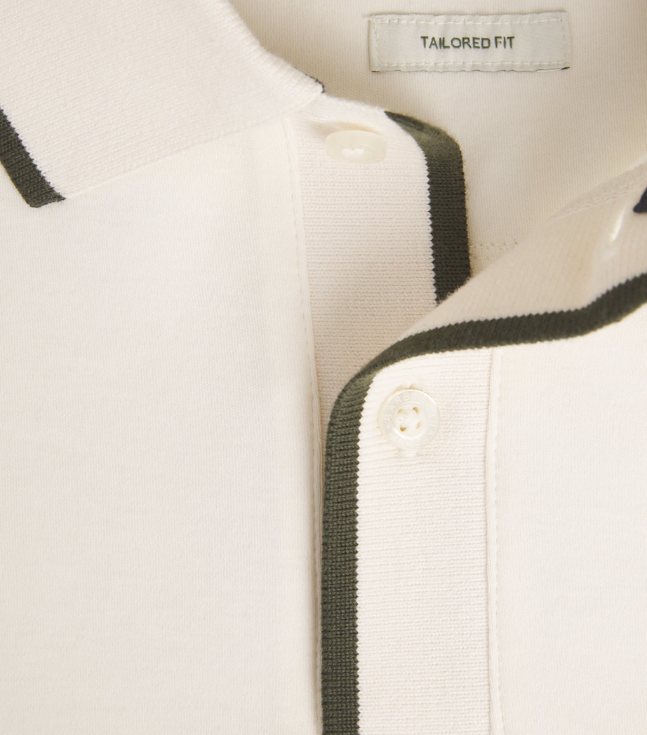 Barbour Mens Callock Polo Shirt Whisper White Image 6