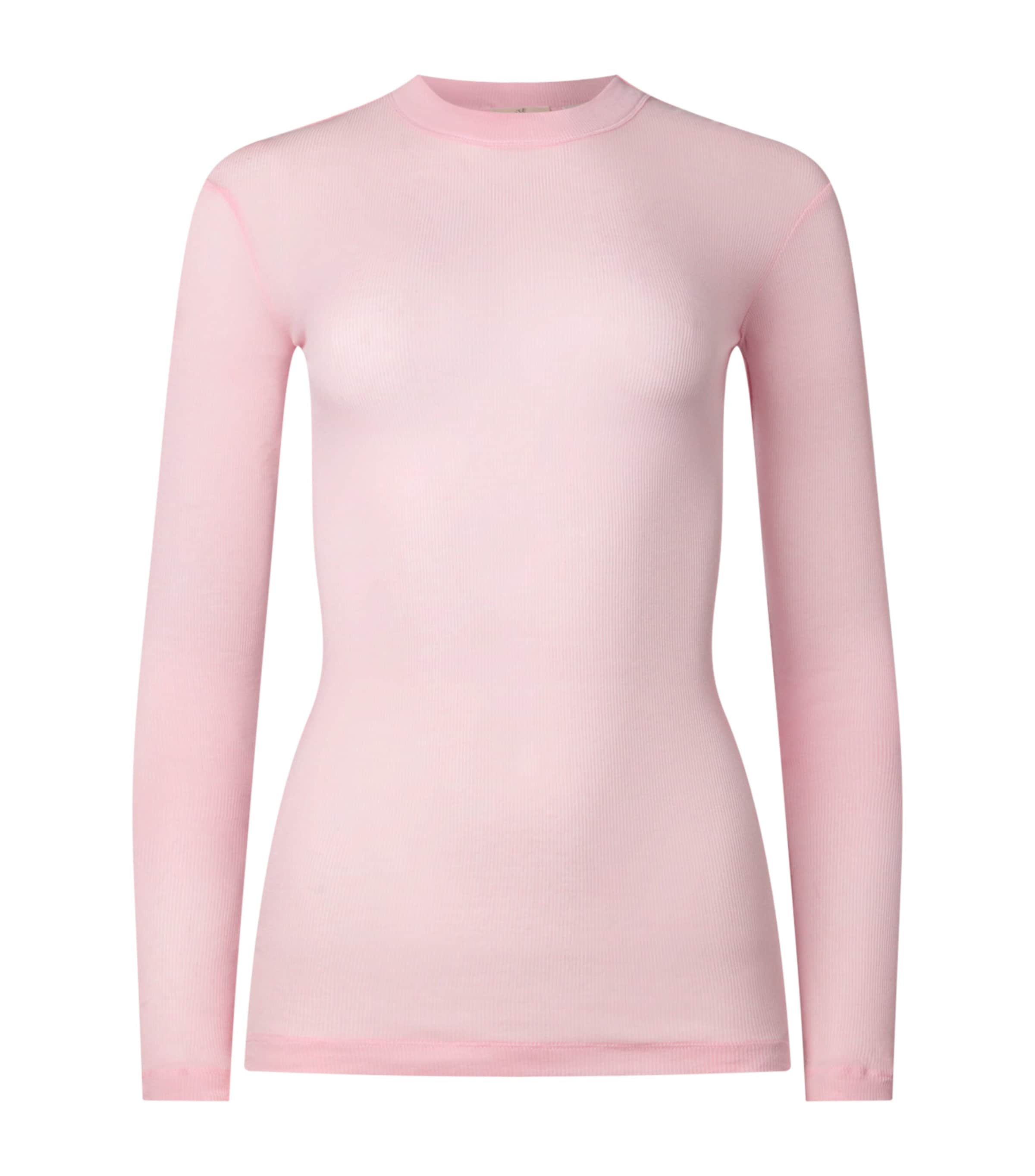 Bite Studios Cotton Jersey Top In Pink