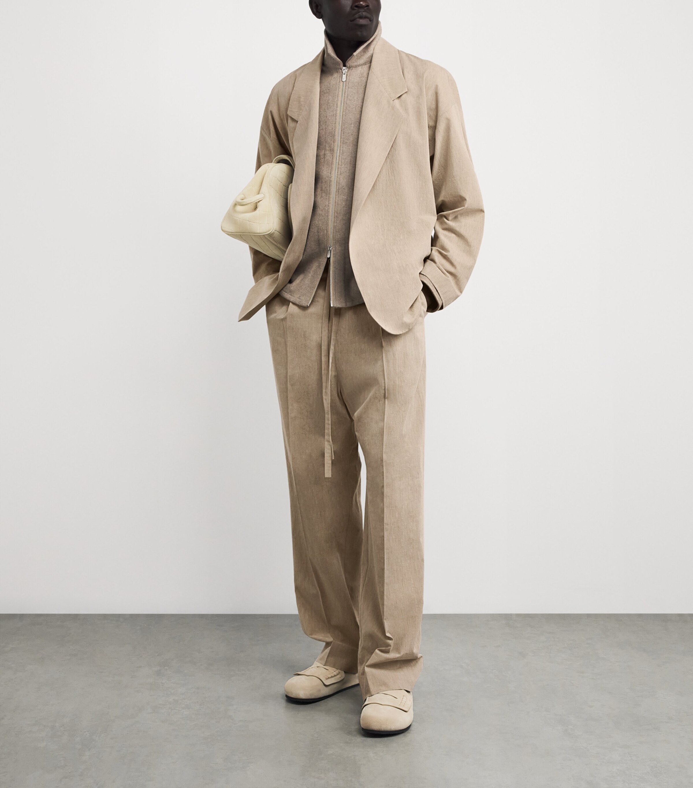 Fear Of God Beige Virgin Wool-Cotton Unlined California Blazer