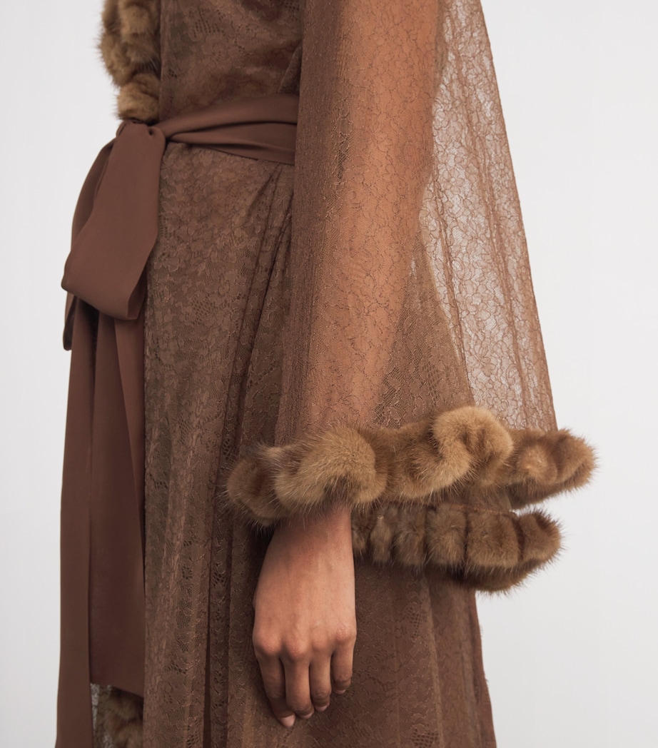 Mink Robe Lady Rosamosario Brown Mink-Silk Saint Moritz Robe | Harrods CN