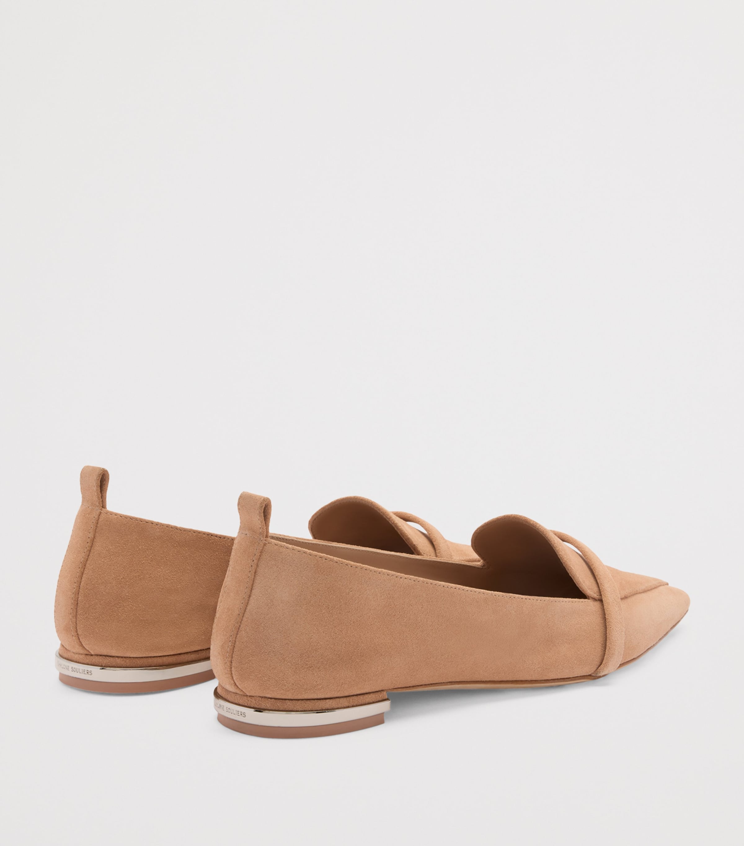 Suede Dora Loafers BUFF Image 4