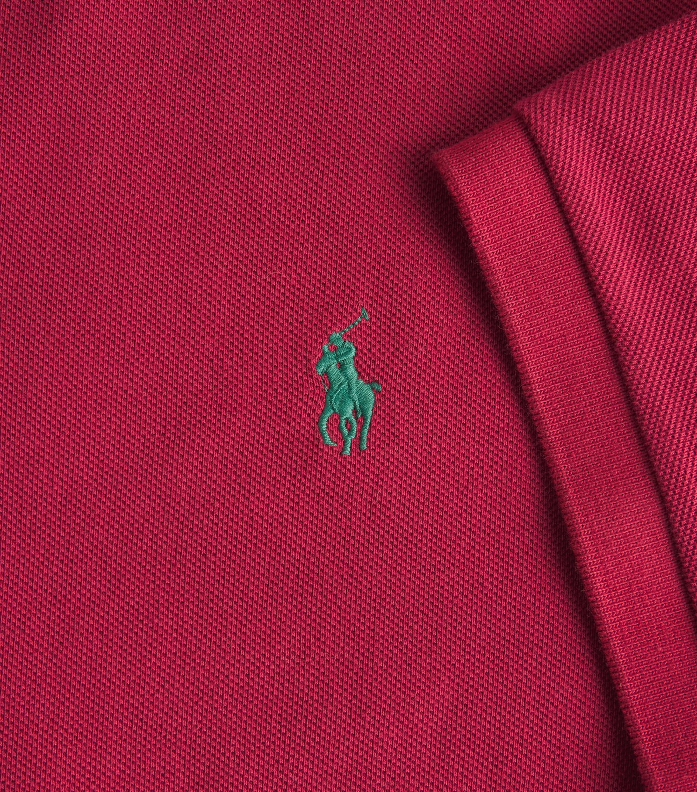 Cotton Mesh Custom-Fit Polo Shirt HERITAGE RED/C5213 Image 5
