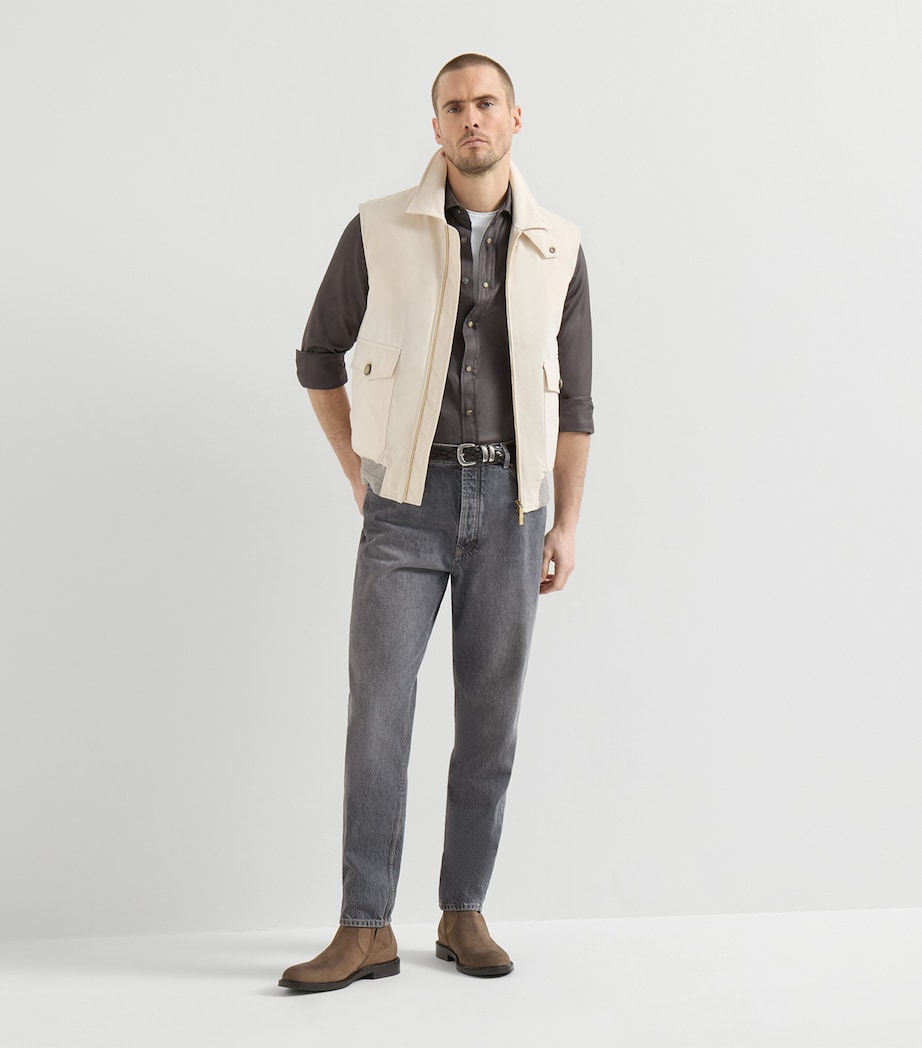 Brunello Cucinelli Mens Cotton Western Shirt Image 5