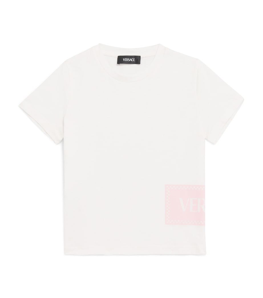 Cotton '90s Vintage Logo T-Shirt (6-14 Years) 2WL90-WHITE+PINK Image 1