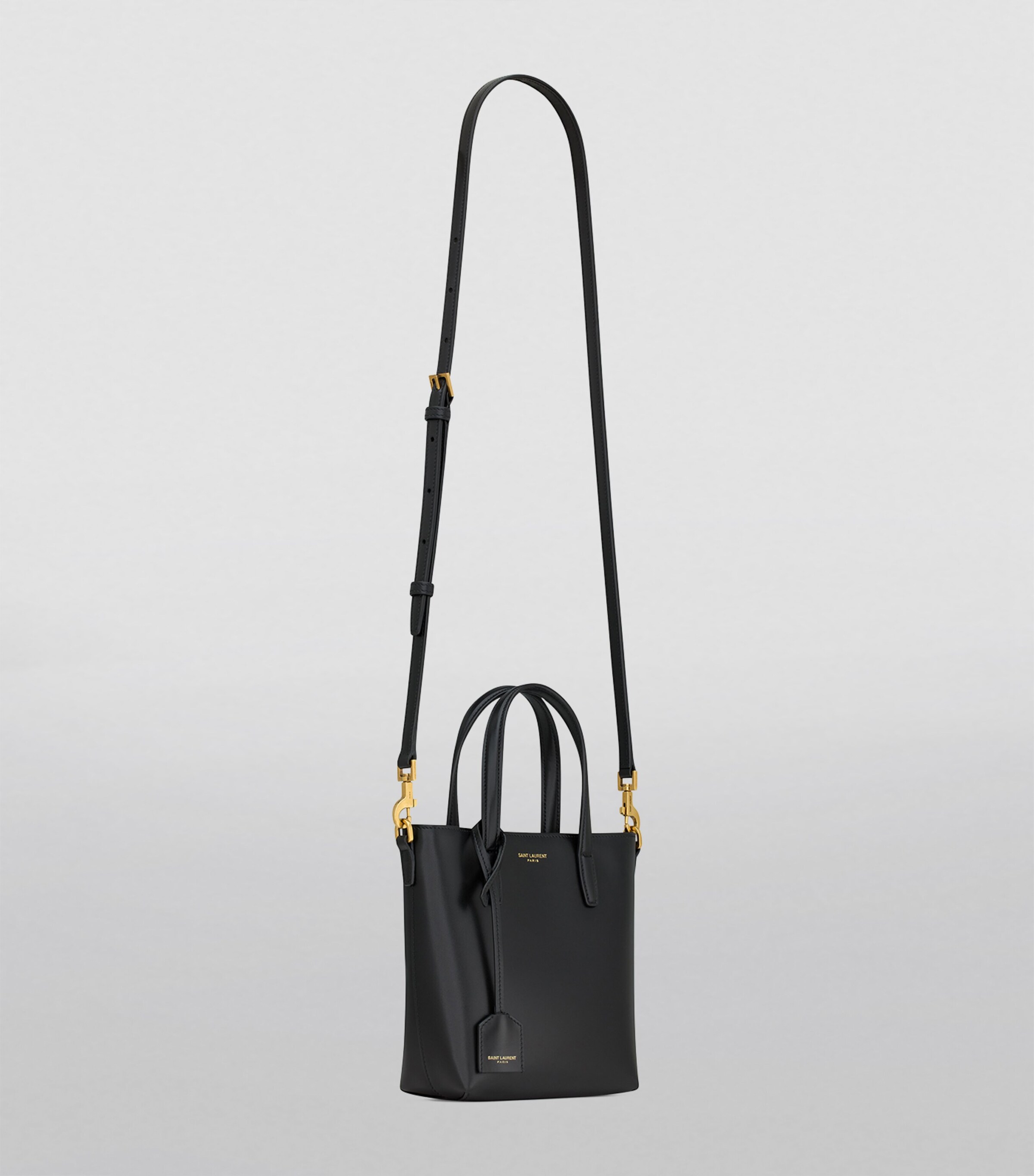 Saint Laurent Mini Leather Tote Bag Image 5