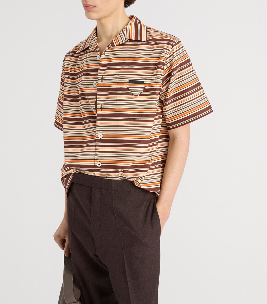 Prada Mens Cotton-Silk Bowling Shirt Image 4