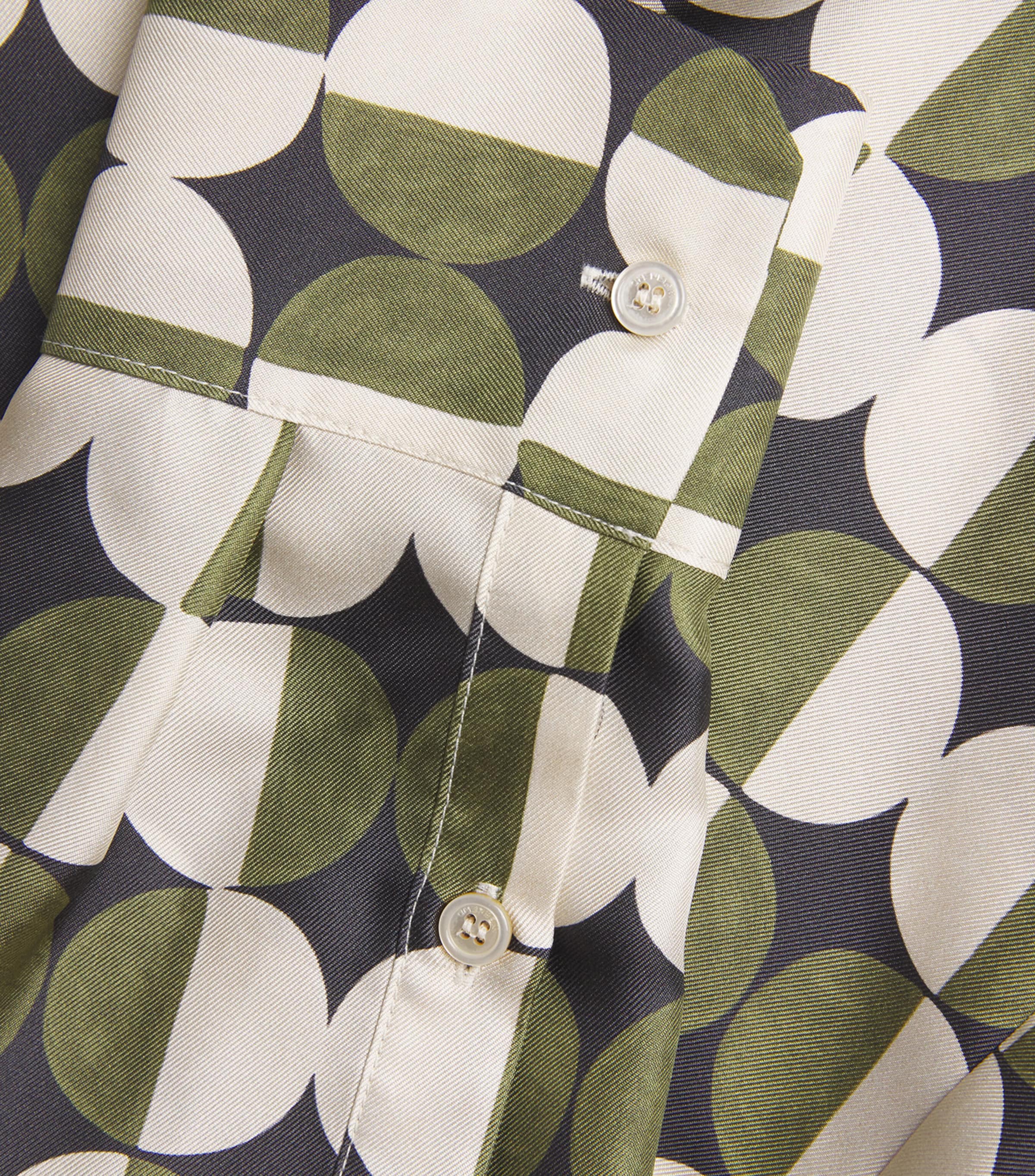 Silk Patterned Shirt BLACK Image 5