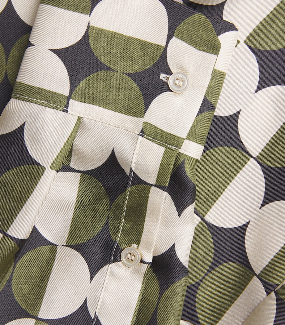 Silk Patterned Shirt BLACK Image 5