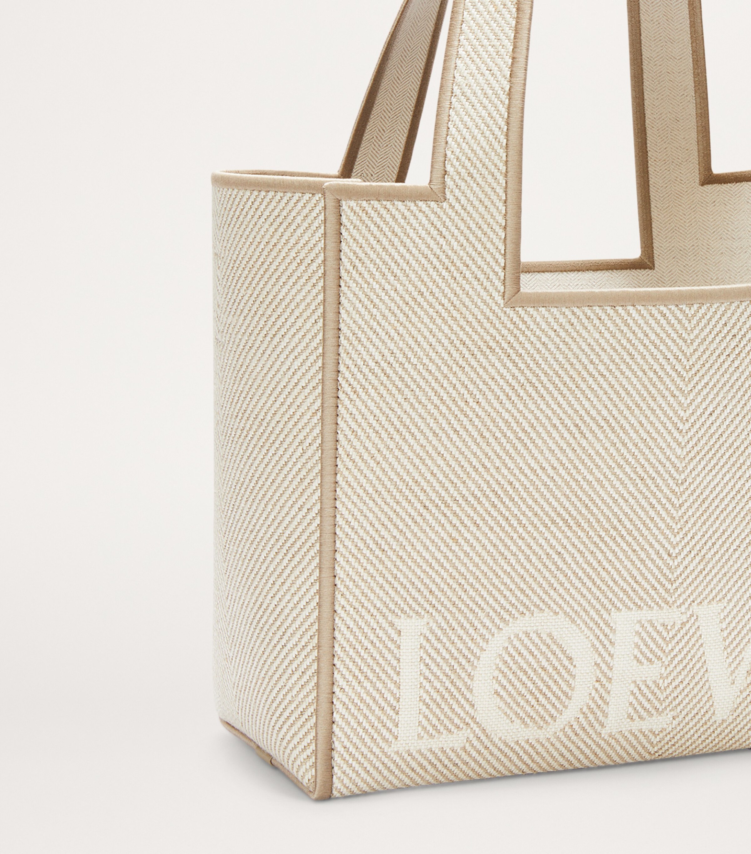 Medium Canvas Font Tote Bag ECRU Image 7