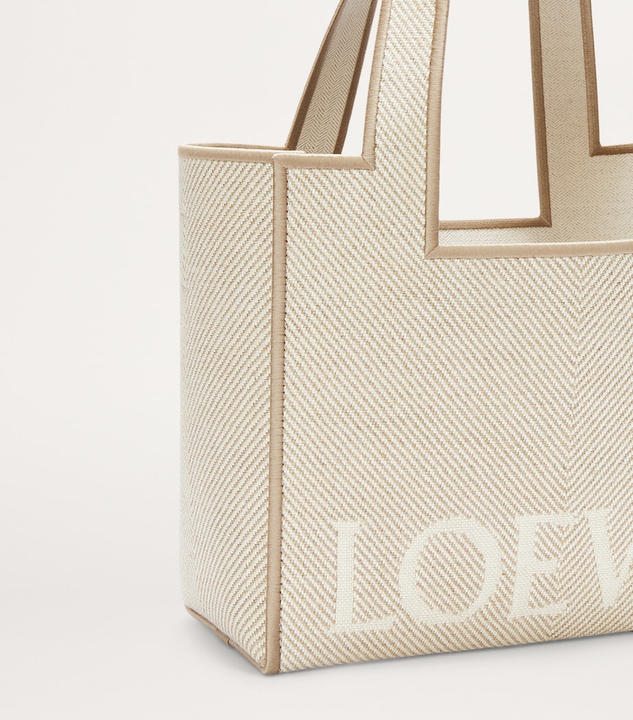 Medium Canvas Font Tote Bag ECRU Image 7