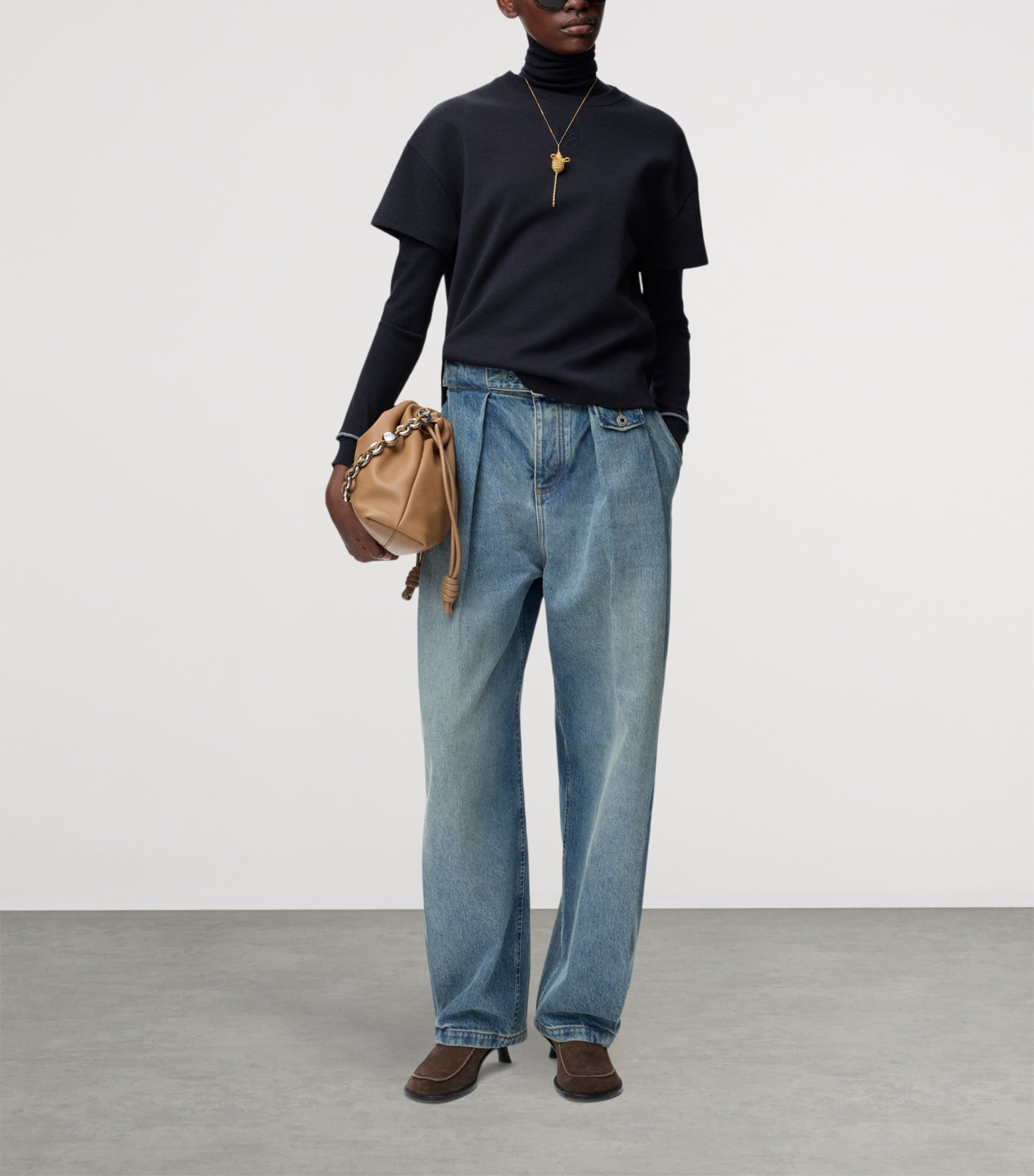 Asymmetric Anagram T-Shirt DARK NAVY Image 2