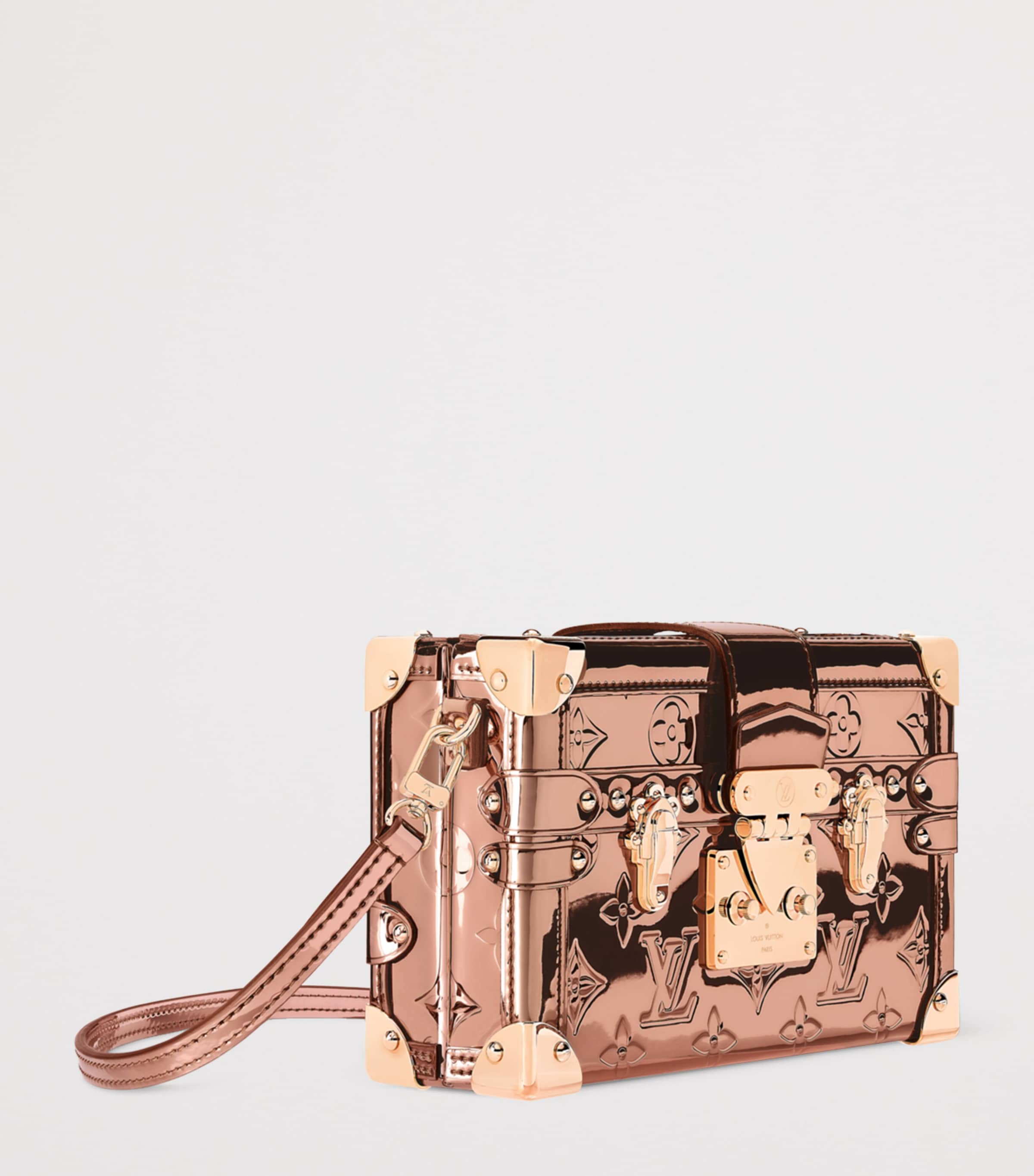 Canvas Petite Malle Shoulder Bag COPPER Image 2
