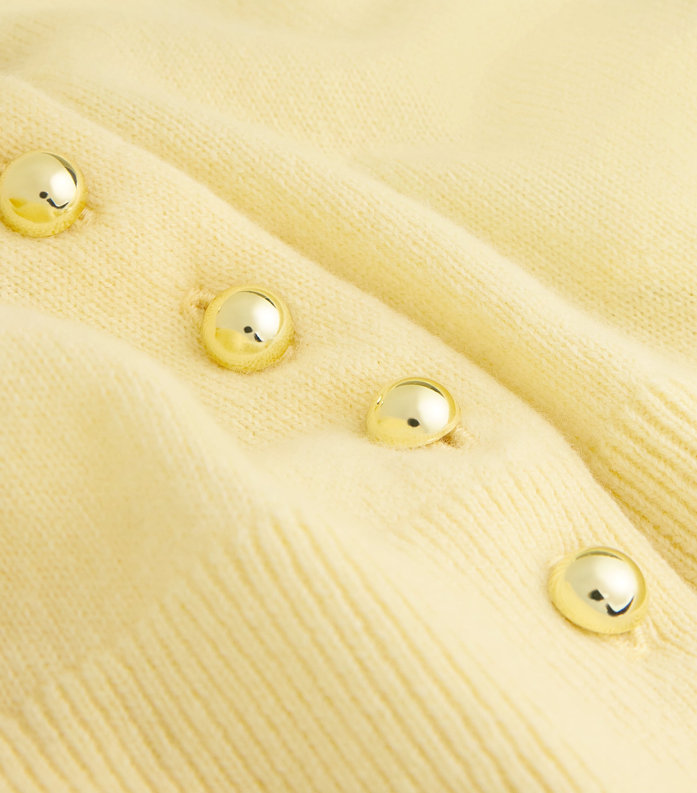 Wool Sleeveless Cardigan BABY YELLOW Image 5