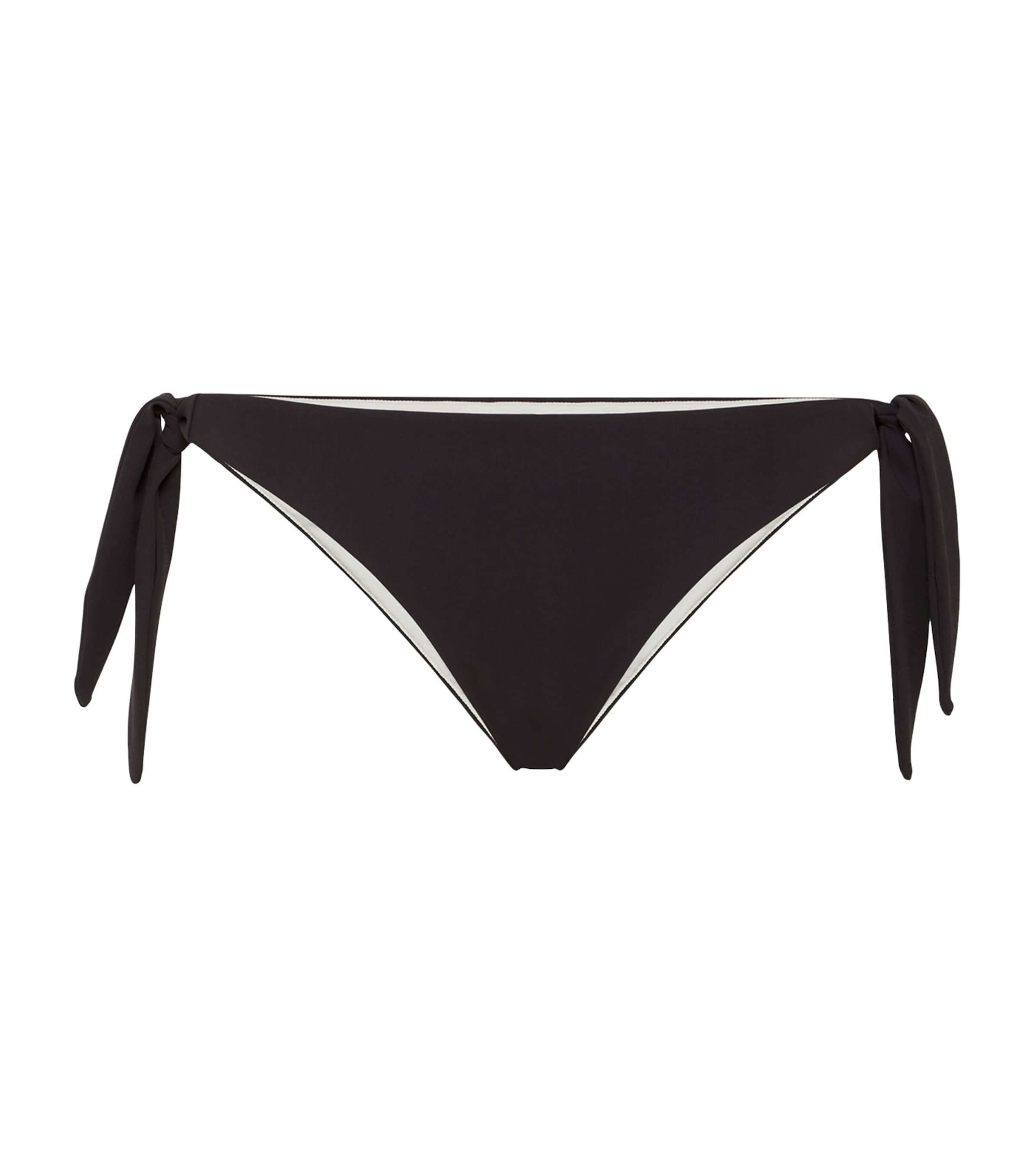 Brunello Cucinelli Techno Jersey Bikini Bottoms In Black
