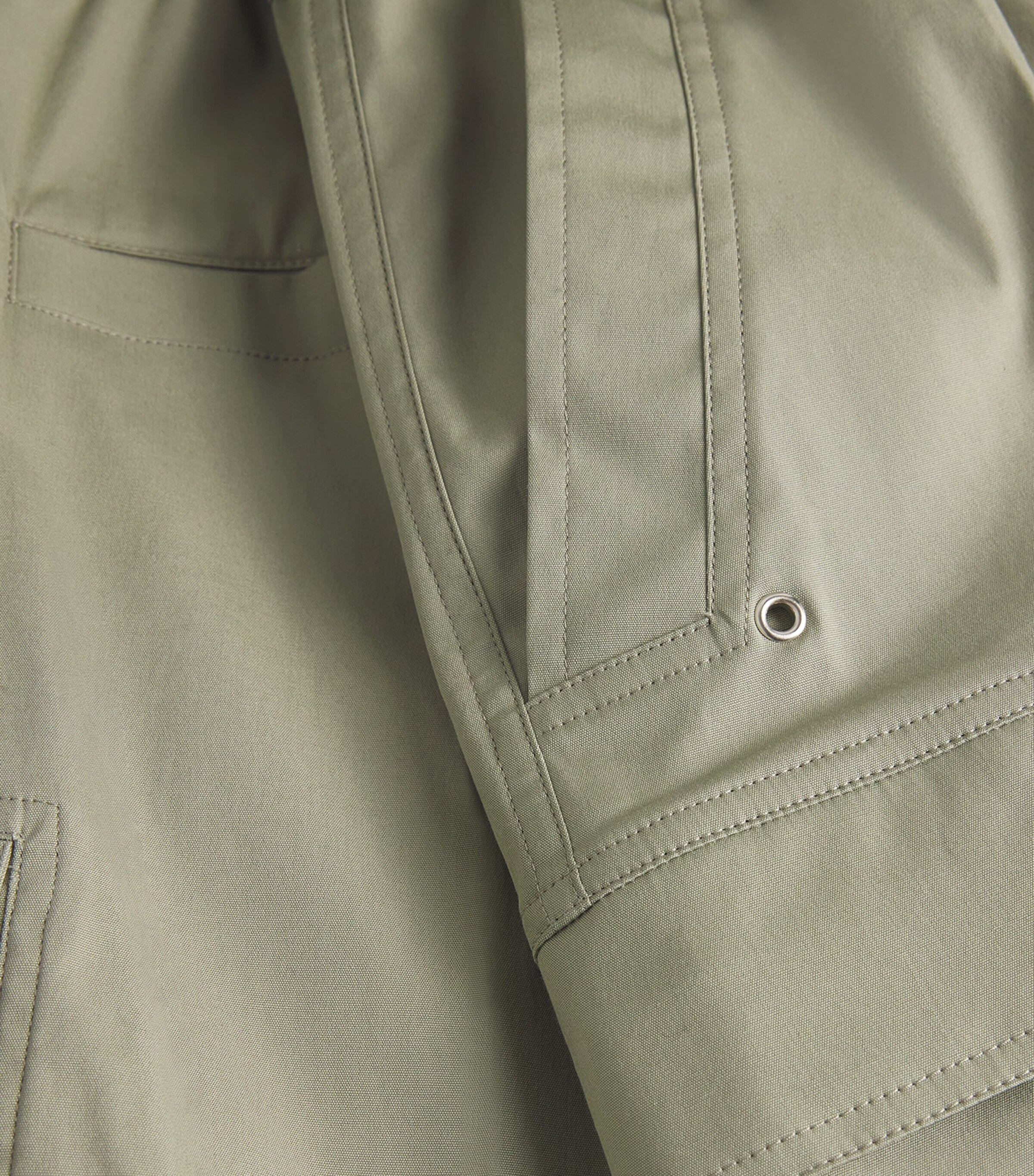 Rick Owens Mens Stretch-Cotton Cargobela Shorts Image 5