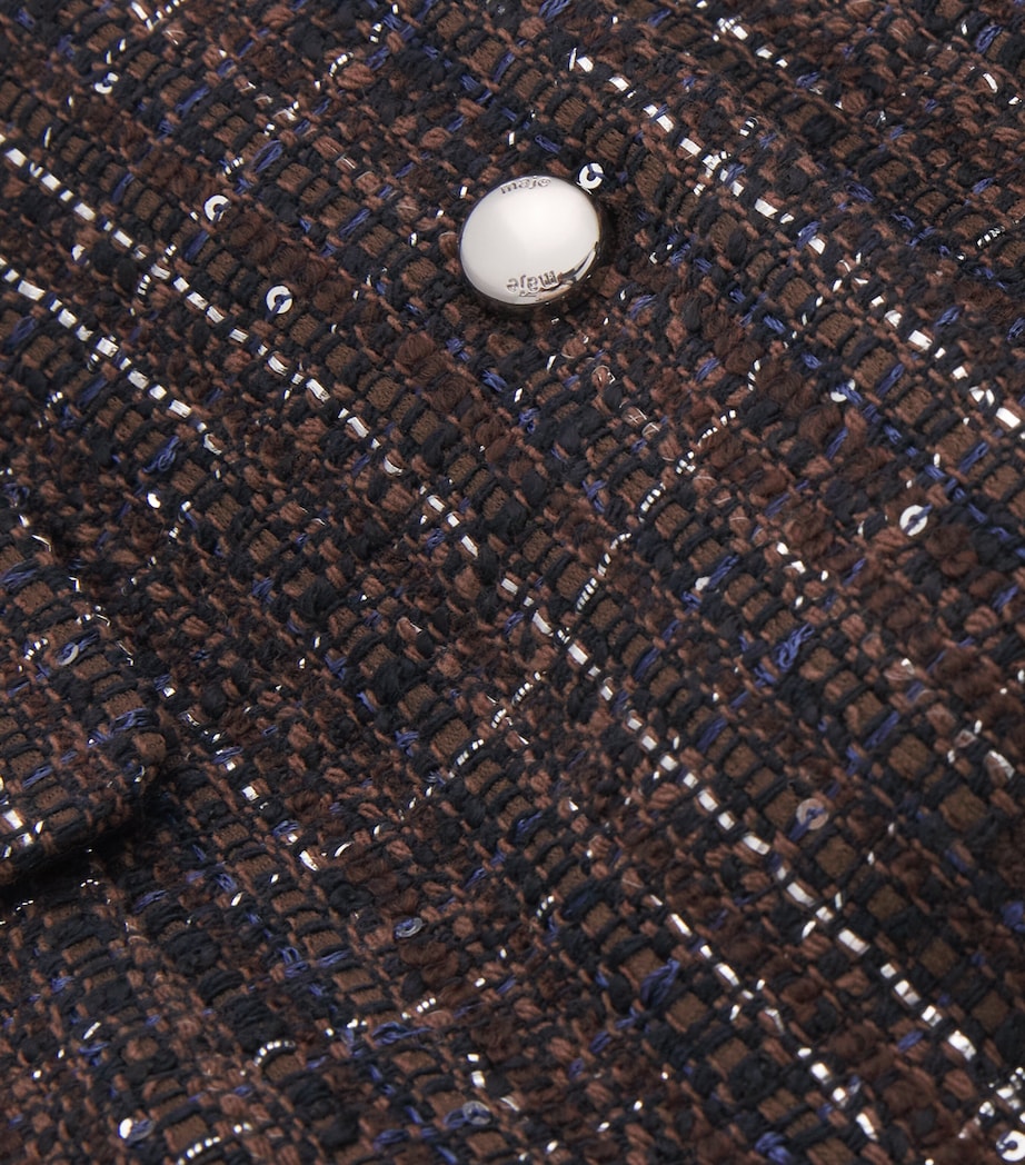 Tweed Mini Dress BROWN Image 5