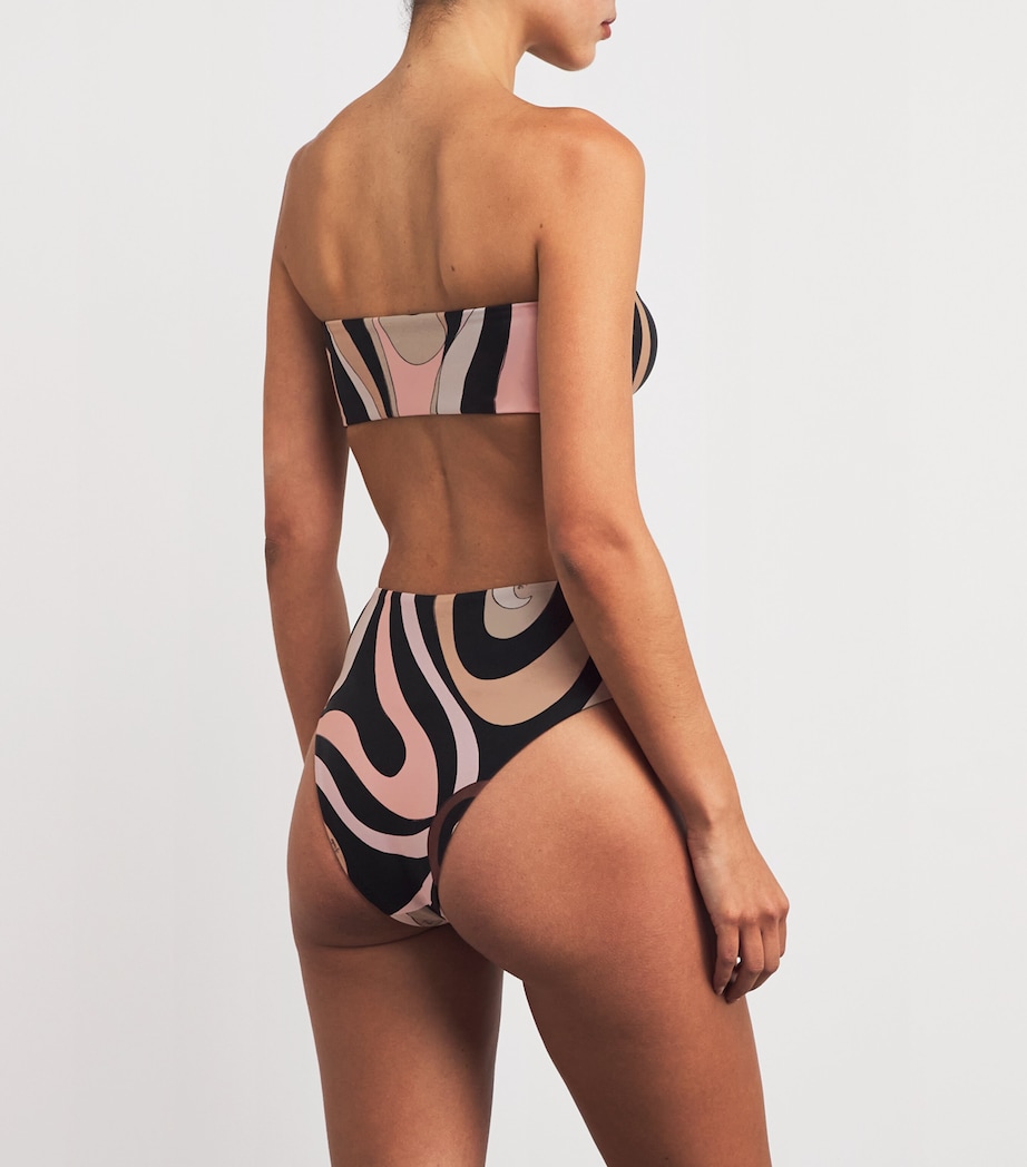 Marmo Print Bikini Top 001 NERO/NUDE Image 3