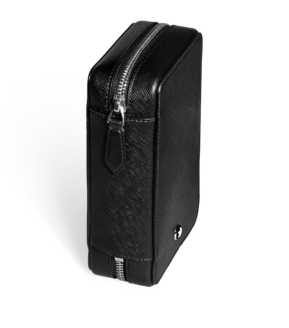 Leather Sartorial 8-Pen Pouch BLACK Image 2