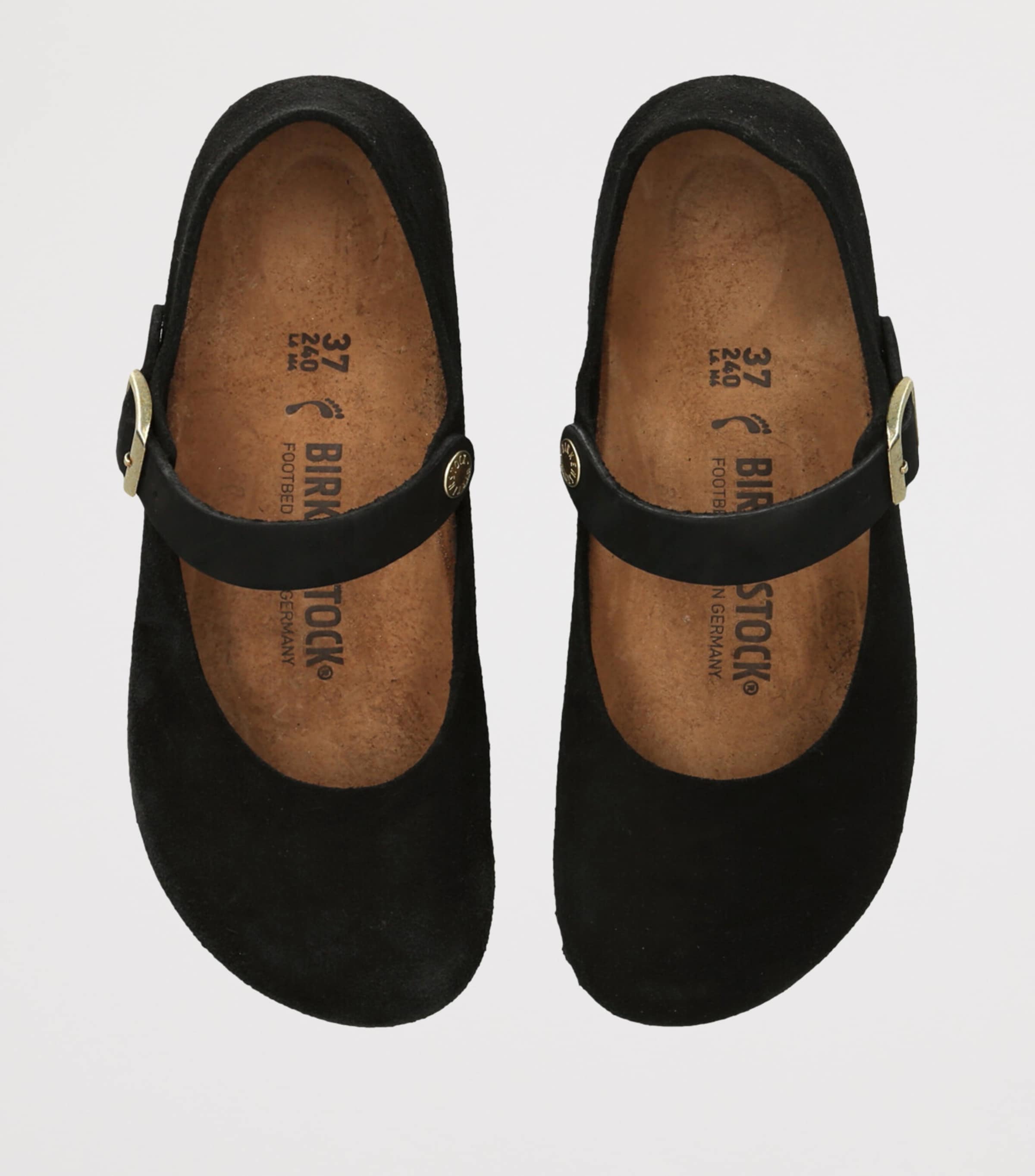 Birkenstock Suede Mantova Sandals Black Image 4