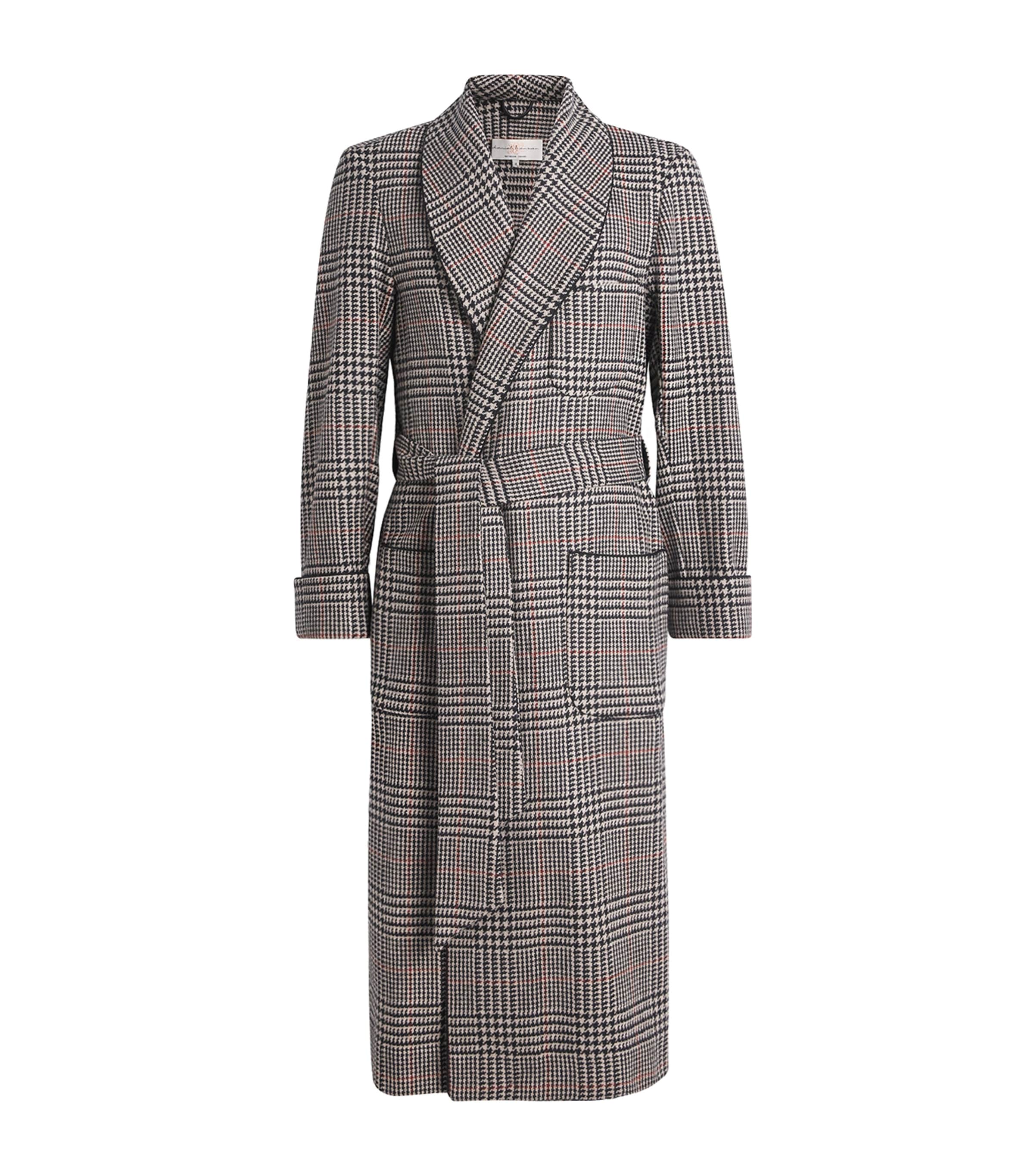 Wool Check Dressing Gown MULTI Image 1
