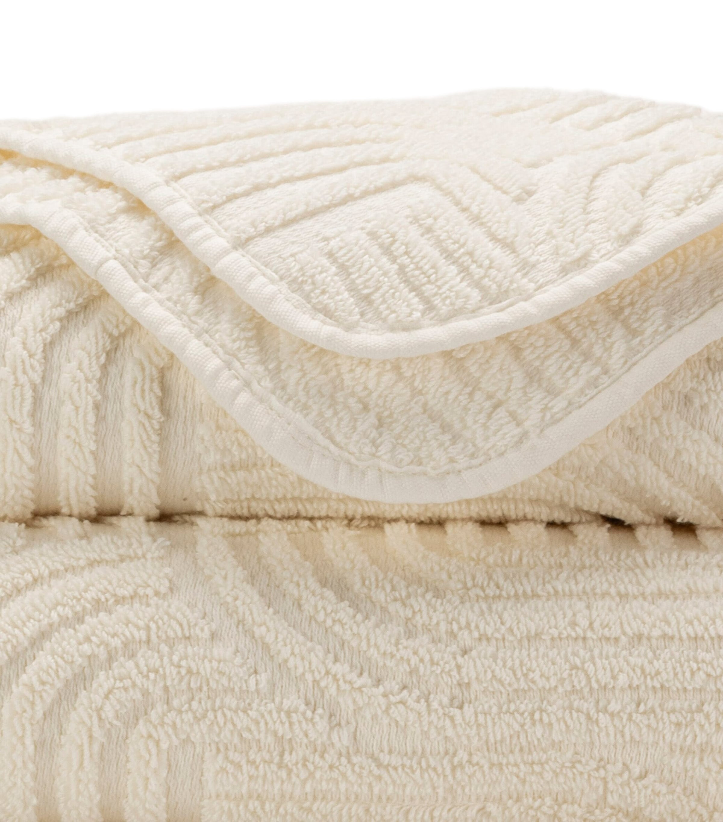 Egyptian Cotton Olly Face Cloth (30cm x 30cm) 103 IVORY Image 3