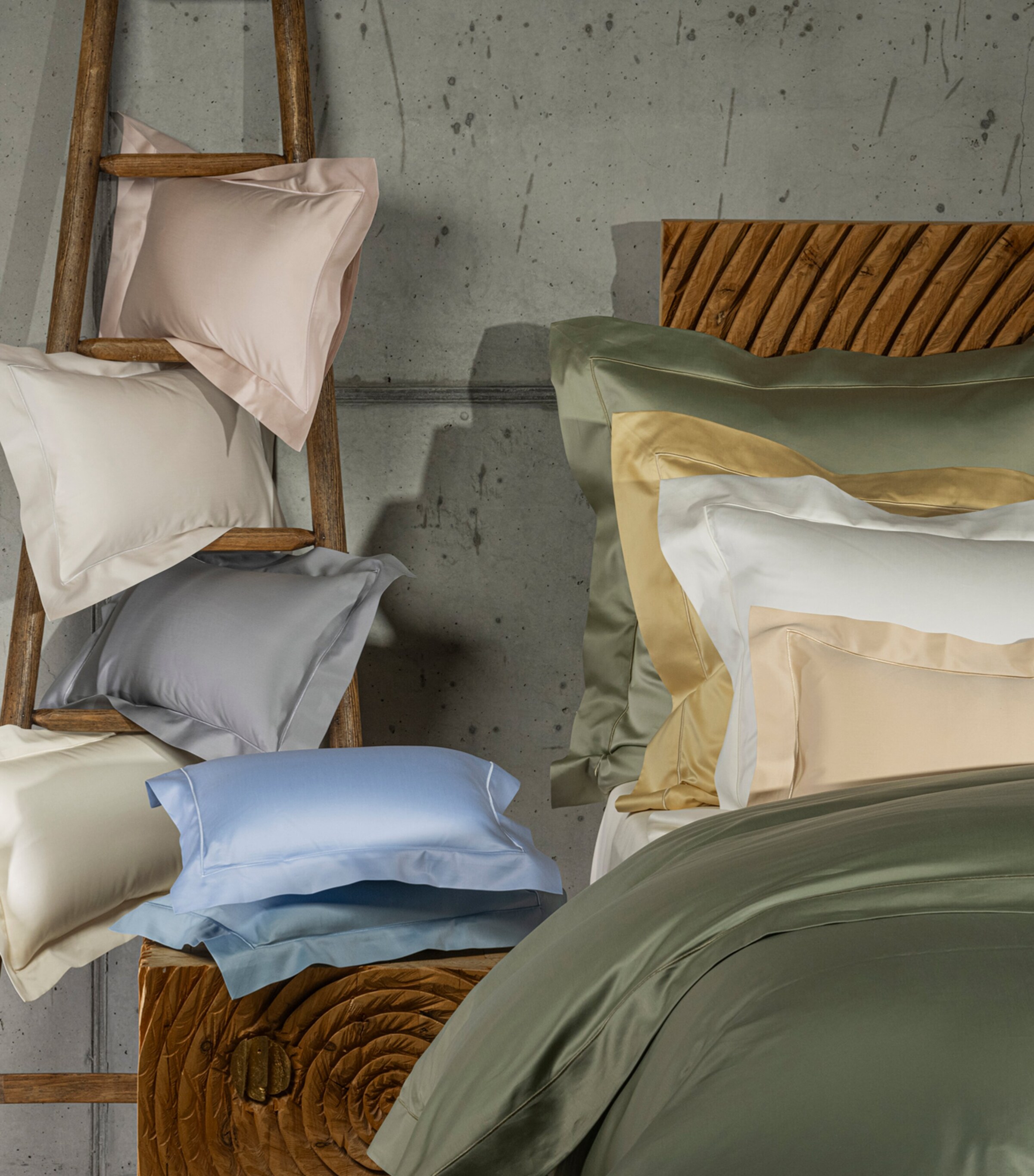 Celso De Lemos Egyptian Cotton Secret Super King Fitted Sheet (180cm x 200cm) Amande Image 4