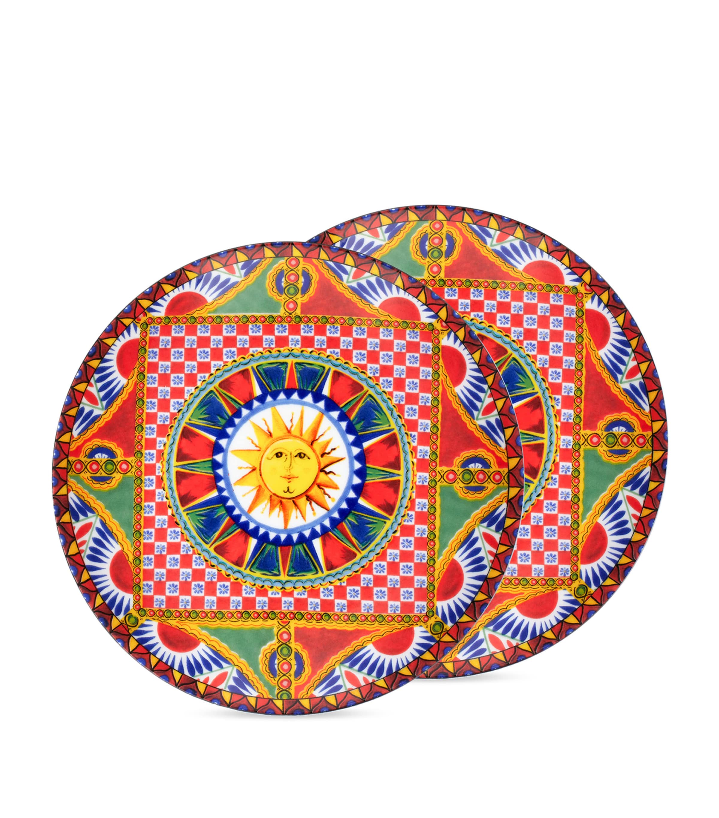 Set of 2 Carretto Plates (19cm) UC067 SOLE F DO CARR Image 3