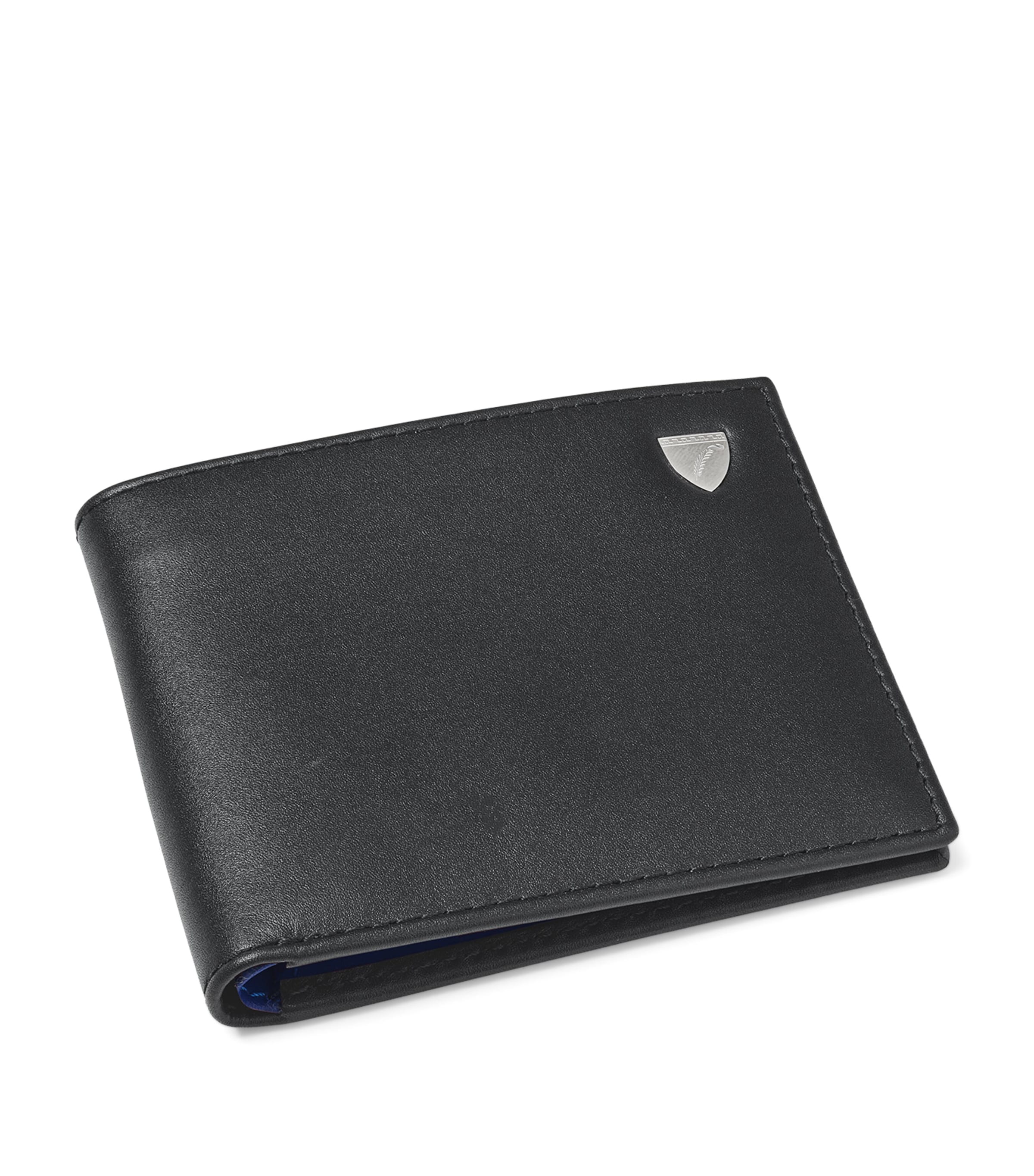 Aspinal Of London Leather Bifold Wallet Black Image 1