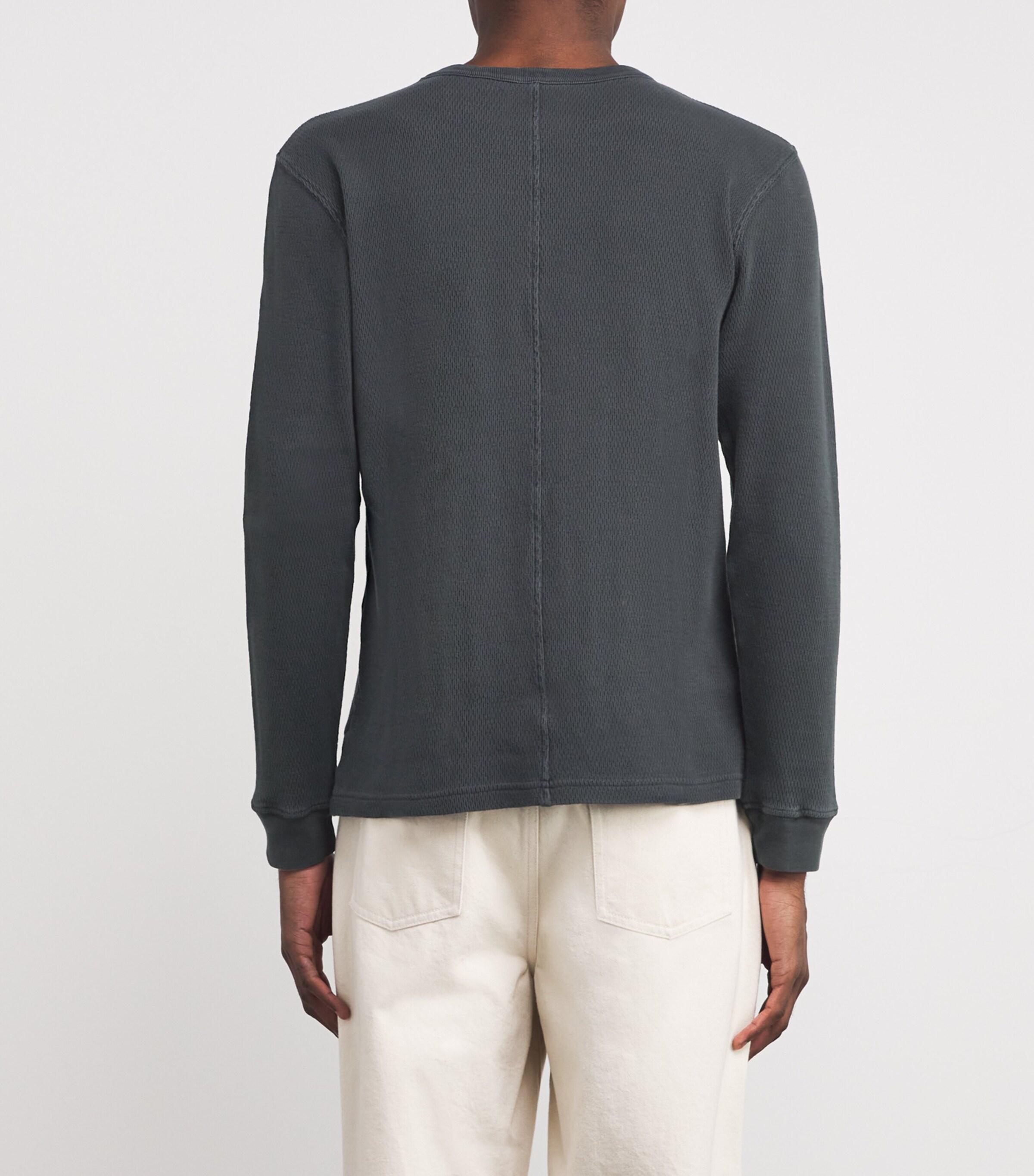 Citizens of Humanity Mens Cotton Waffle-Knit Sweatshirt Chace Image 4