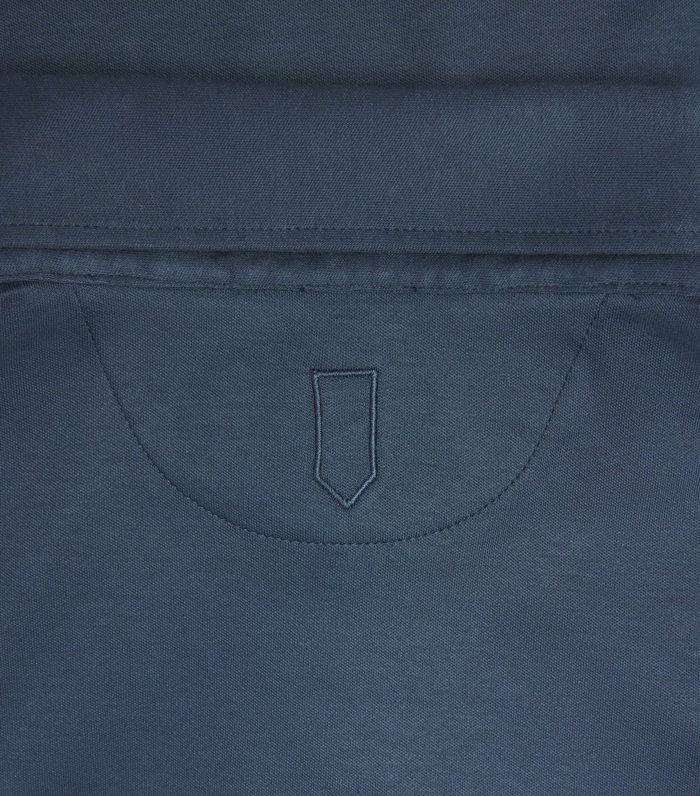 Canali Mens Cotton Polo Shirt Navy Image 6