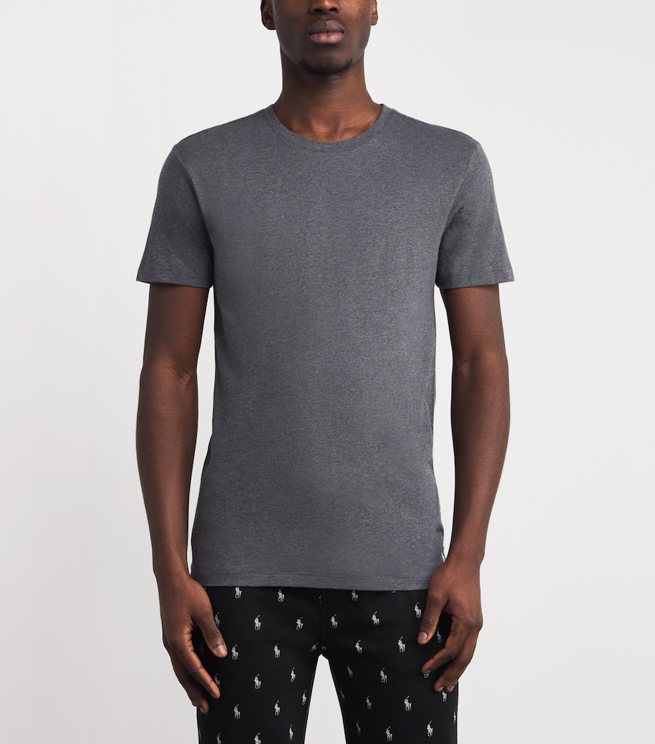 Cotton Undershirts (Pack of 3) 3PK STNWR GRY/BLACK Image 3