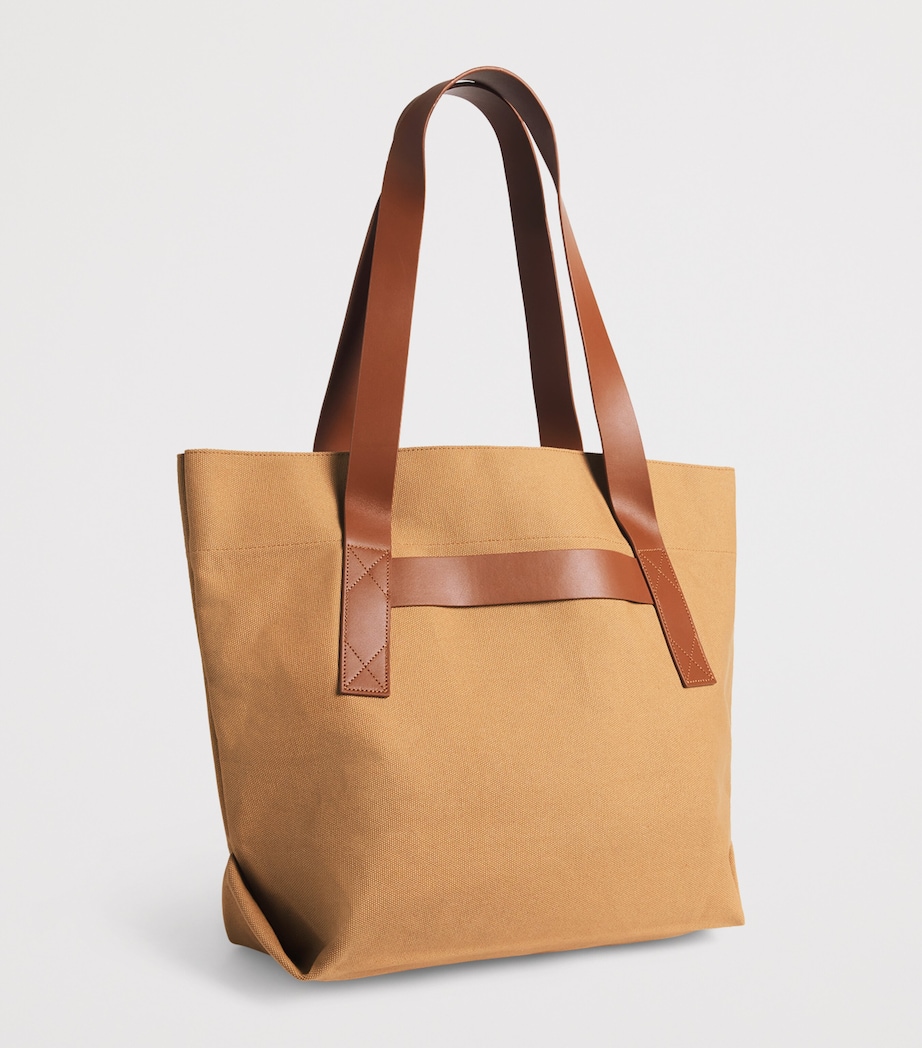 Cotton Canvas Costa Tote Bag 825- MUSTARD Image 3