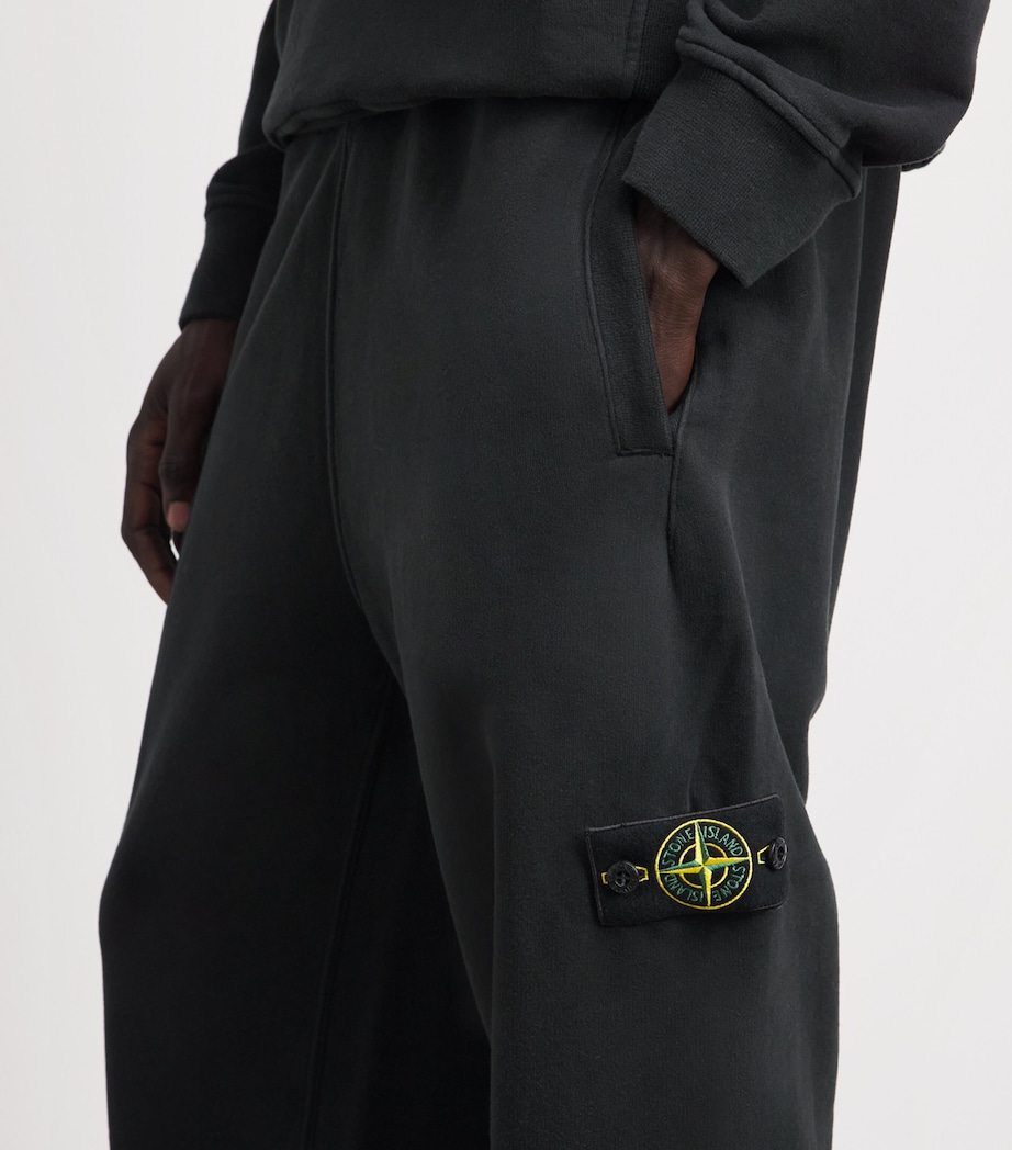 Stone Island Mens Cotton Compass Sweatpants Image 3