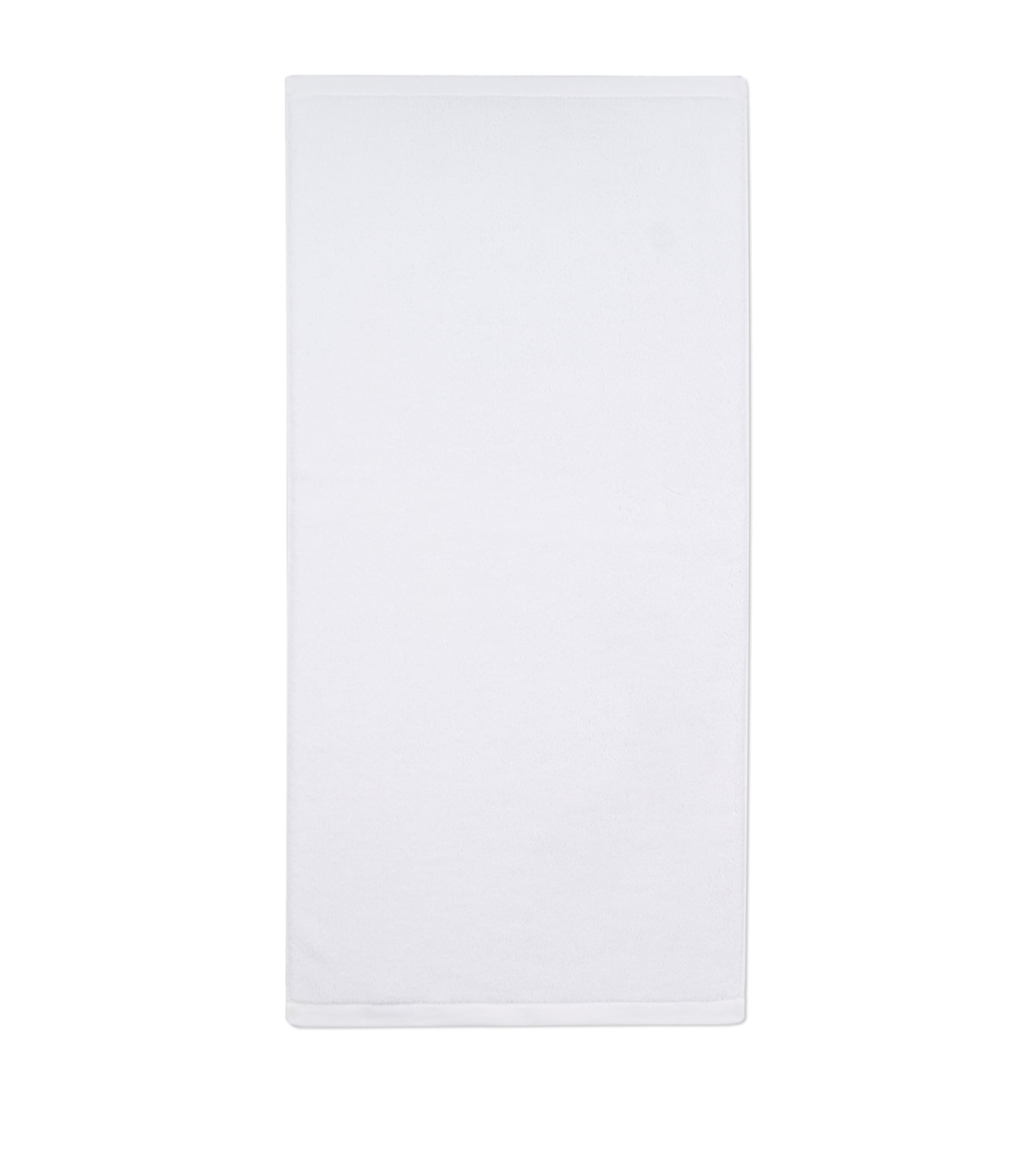 Organic Cotton Vesta Bath Towel (142cm x 76cm) WHITE/WHITE Image 2