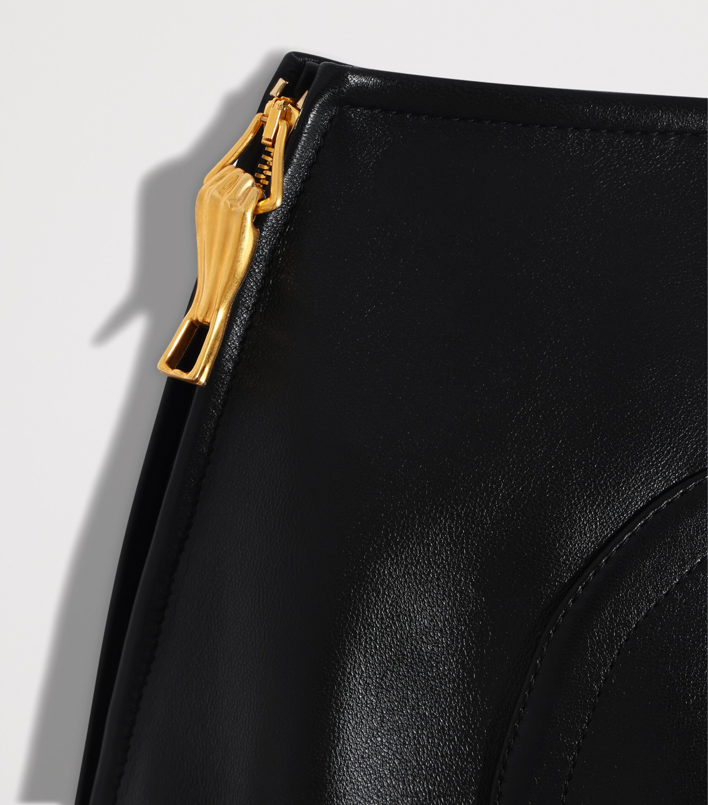 Schiaparelli Womens Leather Pencil Skirt Black Image 7