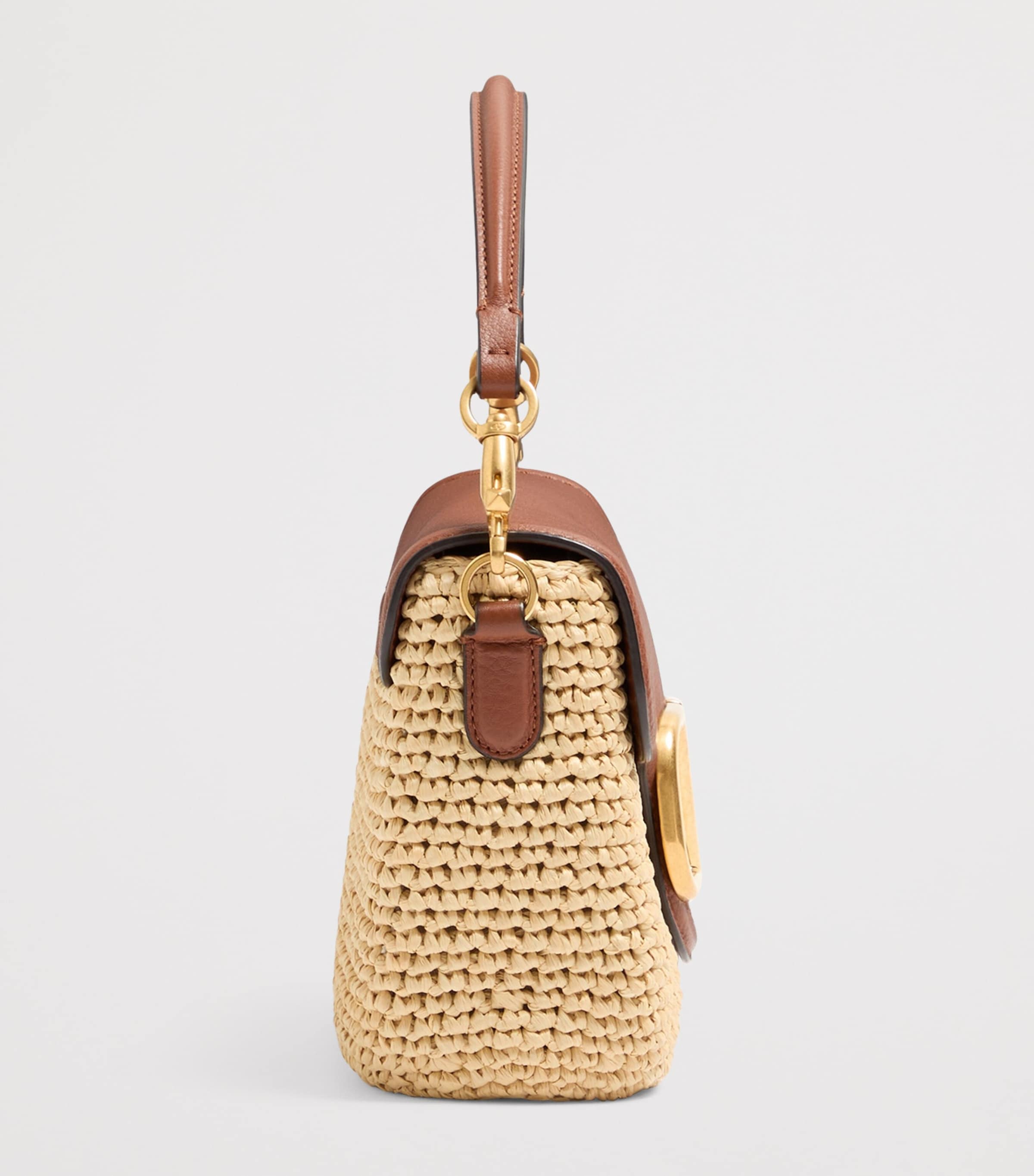 Valentino Garavani Raffia Alltime Shoulder Bag Image 3
