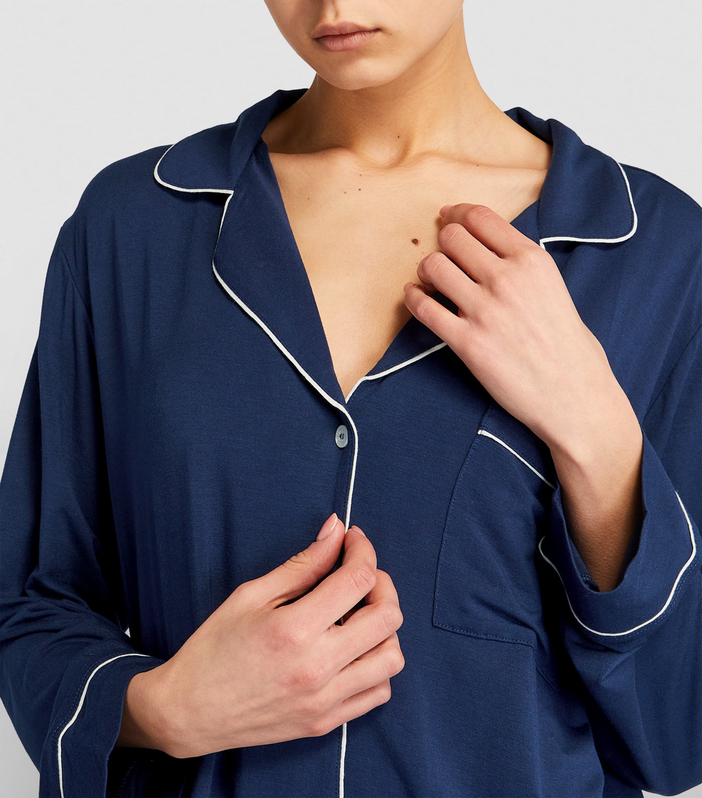 Gisele Pyjama Set NAVY/IVORY Image 4