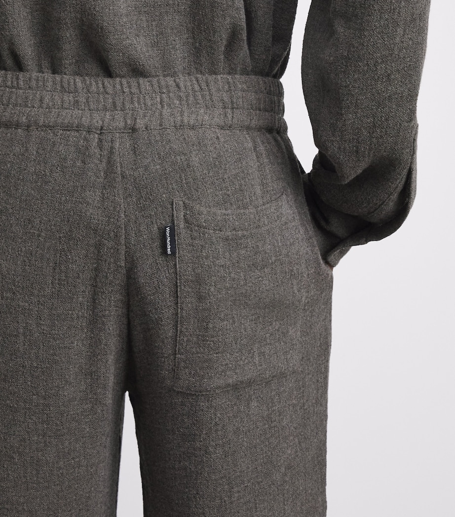 Won Hundred Mens Wool-Viscose Leon Wide-Leg Trousers Dusty Brown Image 3