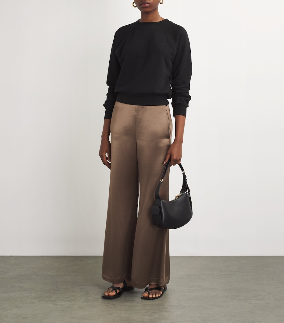 Terry Cotton-Modal Sweatshirt BLACK Image 2