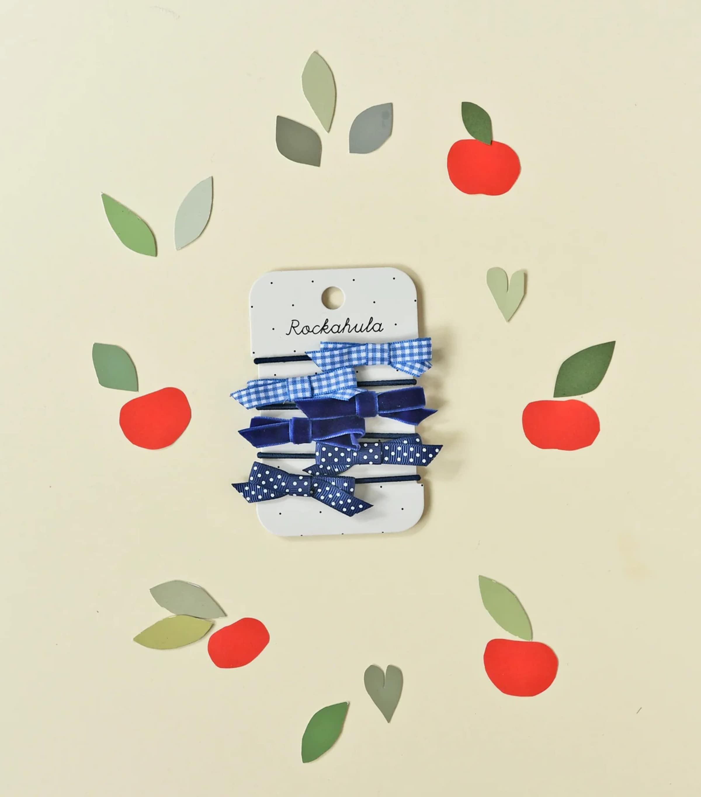 Rockahula School Bow Hairbands (Set of 6) Blue Image 2