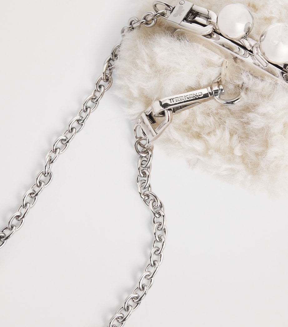 Faux Fur Pasticcino Nano Bag IVORY Image 6