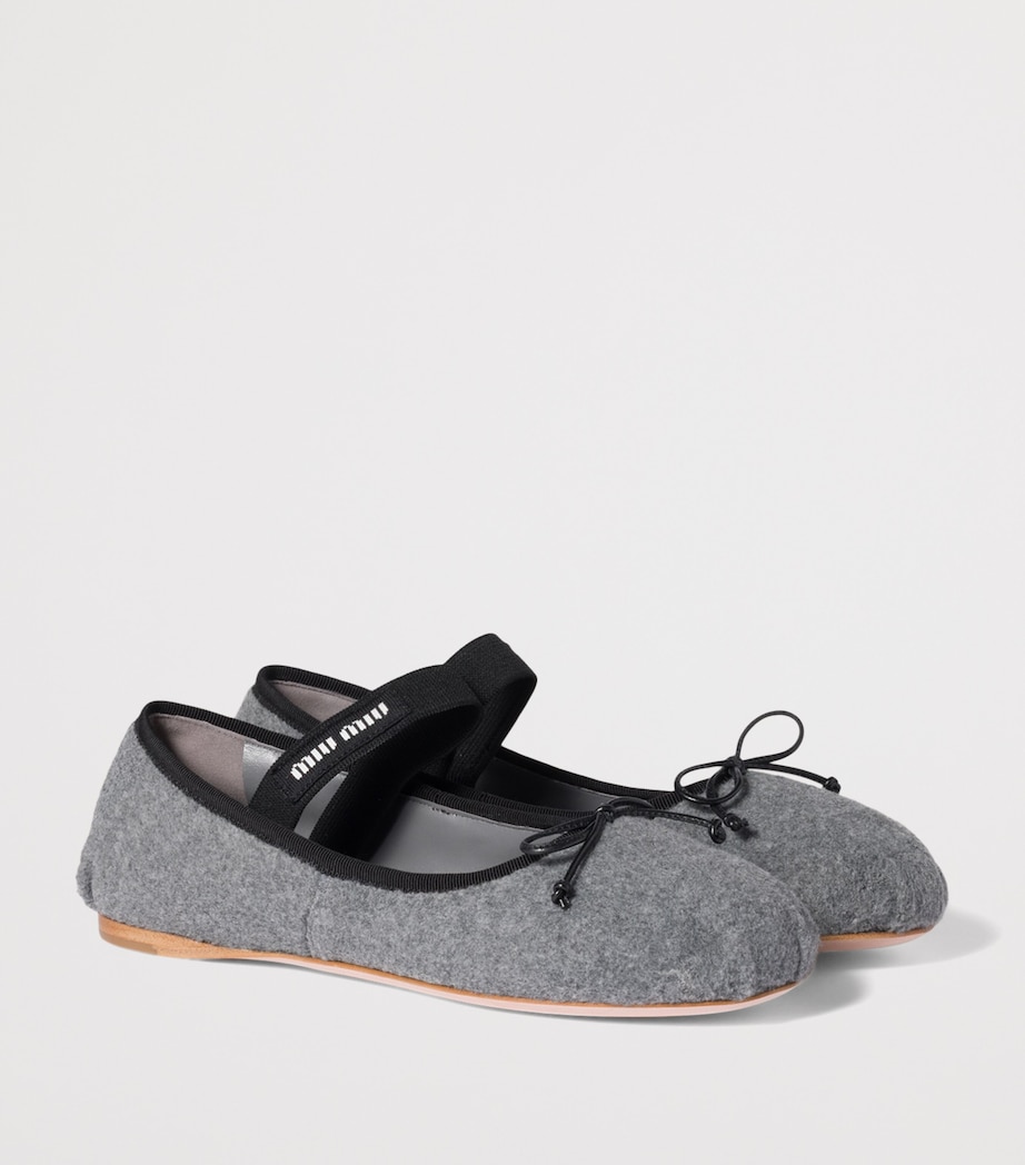 Fleece Ballet Flats F0031 Image 2
