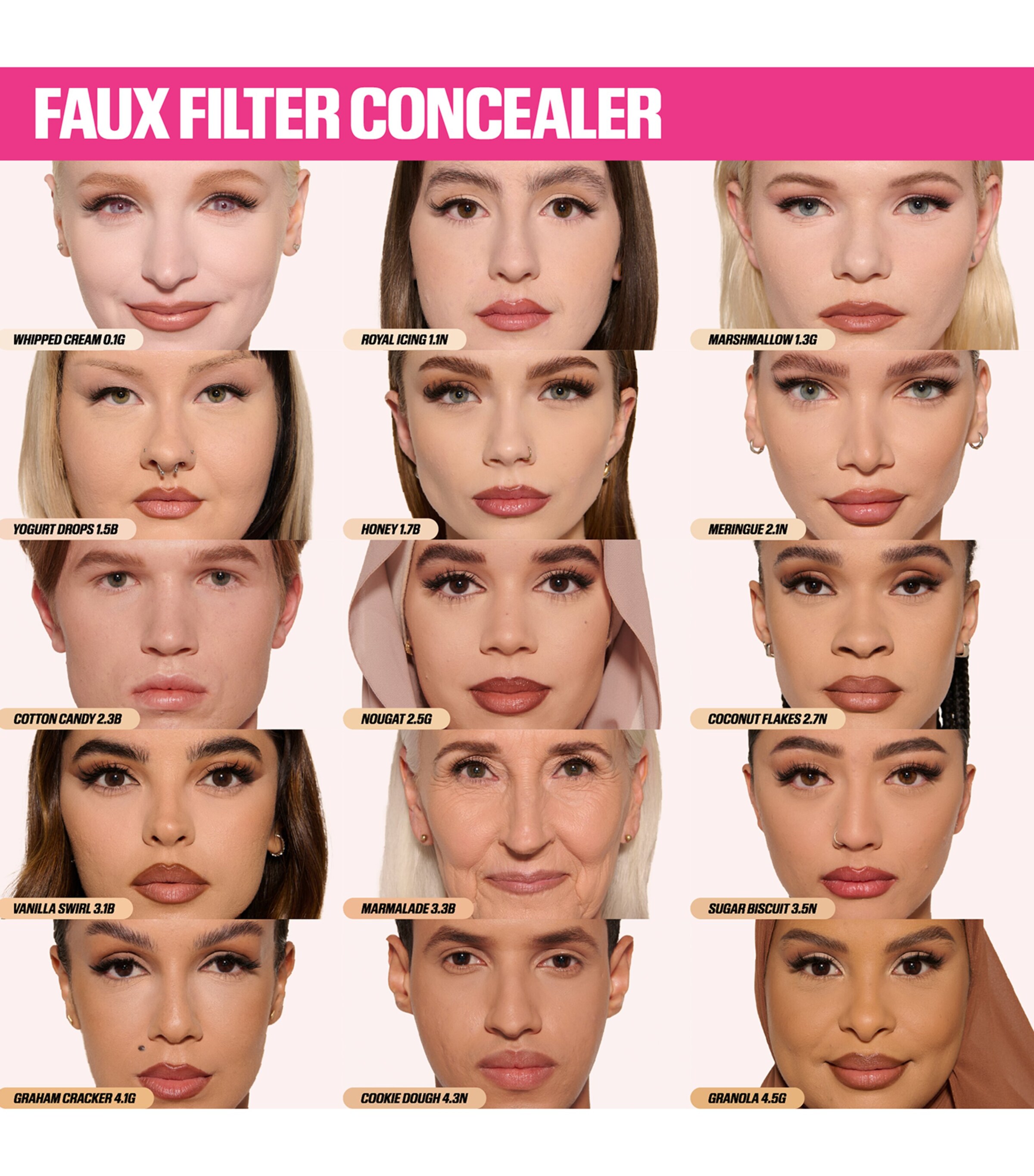 Huda Beauty #FauxFilter Luminous Matte Liquid Concealer Honeycomb Image 3