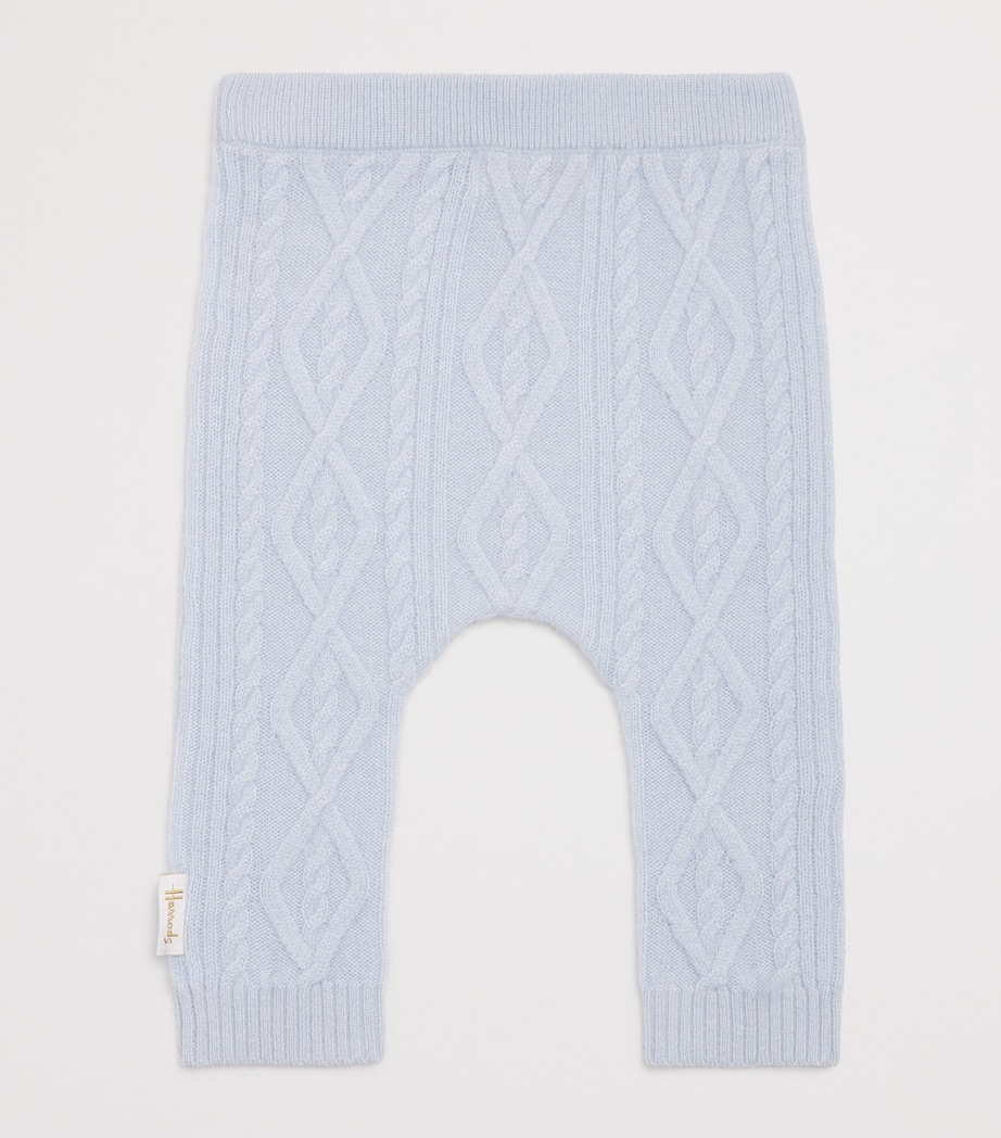 Cashmere Cable-Knit Trousers (0-18 Months) BLUE Image 2