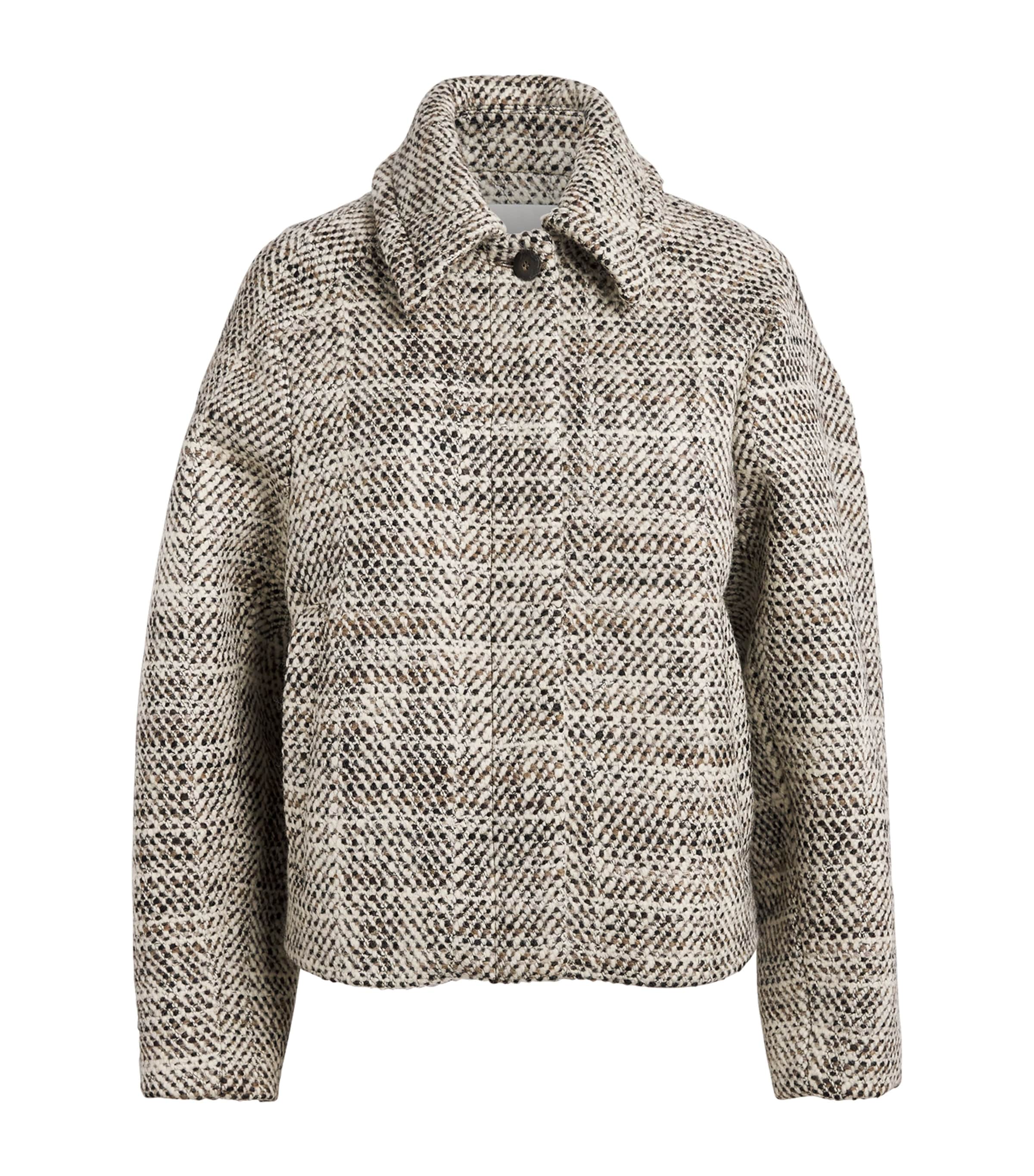 Virgin Wool-Blend Geroux Jacket COCOA COMBO Image 1